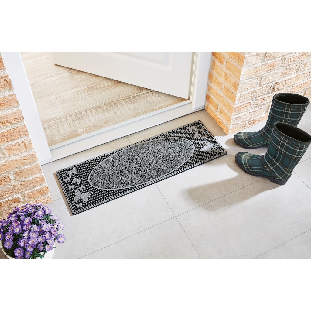 Home2Fashion Fußmatte »CC Clean Apollo«, rechteckig, Schmutzfangmatte, robust & strapazierfähig, In- und Outdoor geeignet