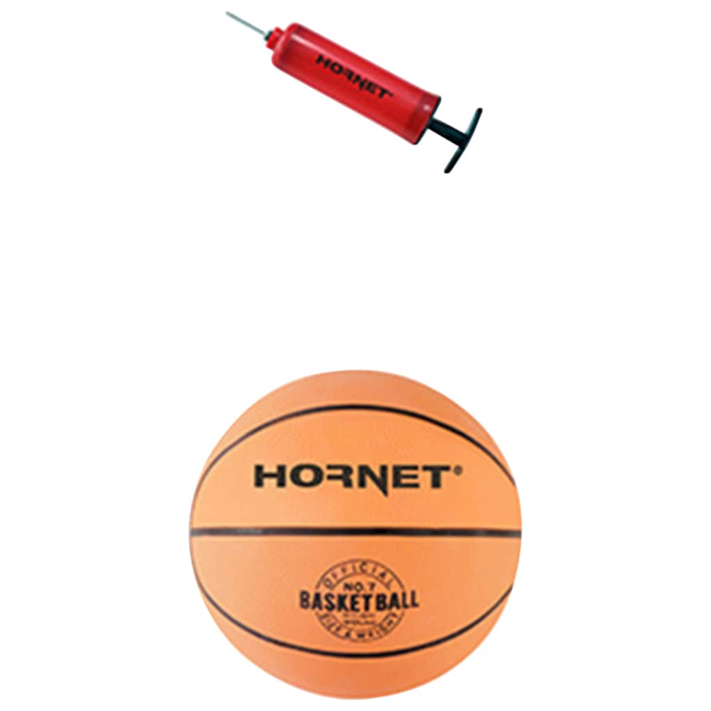 Hornet by Hudora Basketballständer »Hornet 305«, (Set, 3 St., Basketballständer mit Ball und Pumpe)