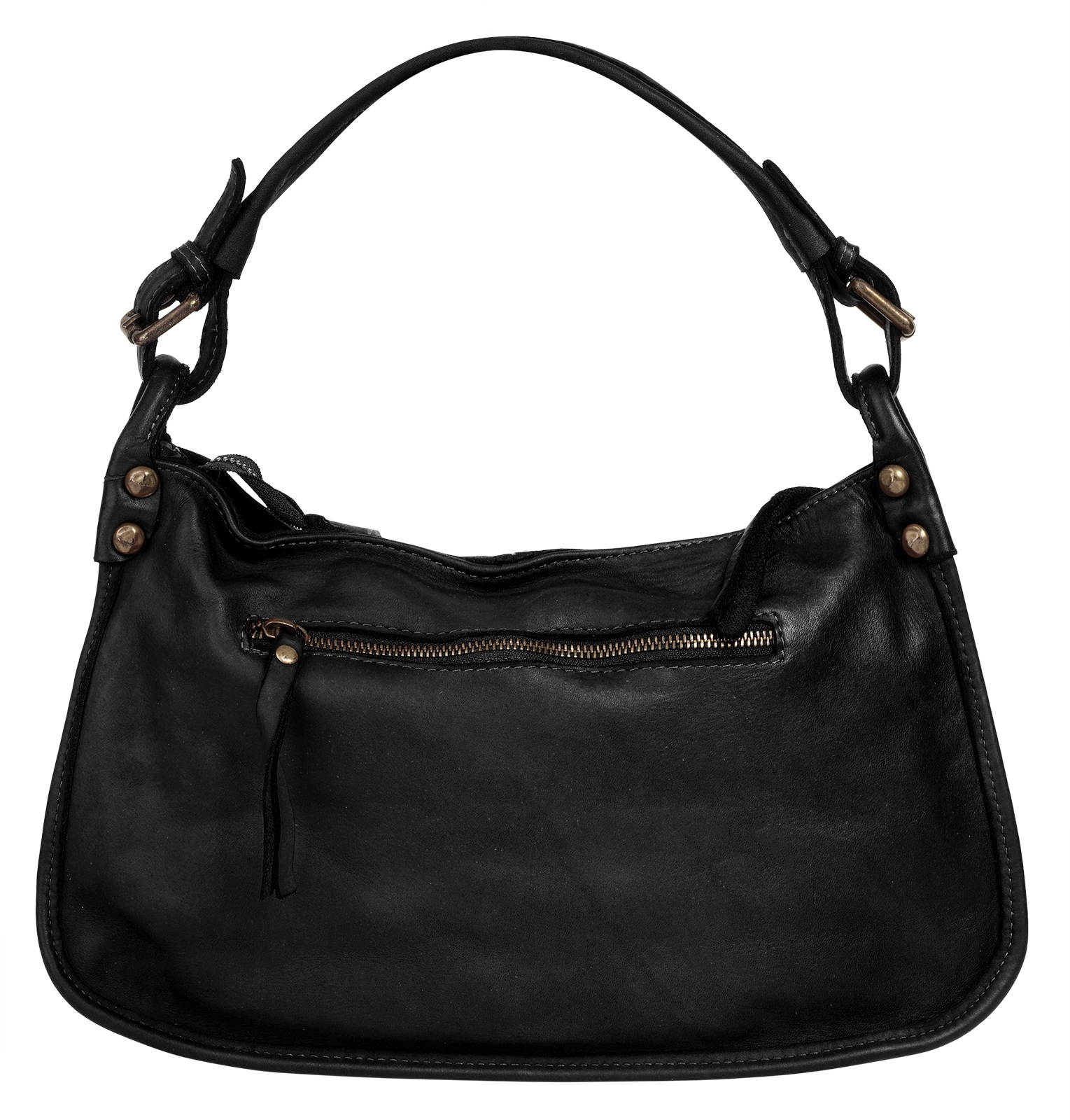 Samantha Look Henkeltasche echt Leder, Made in Italy