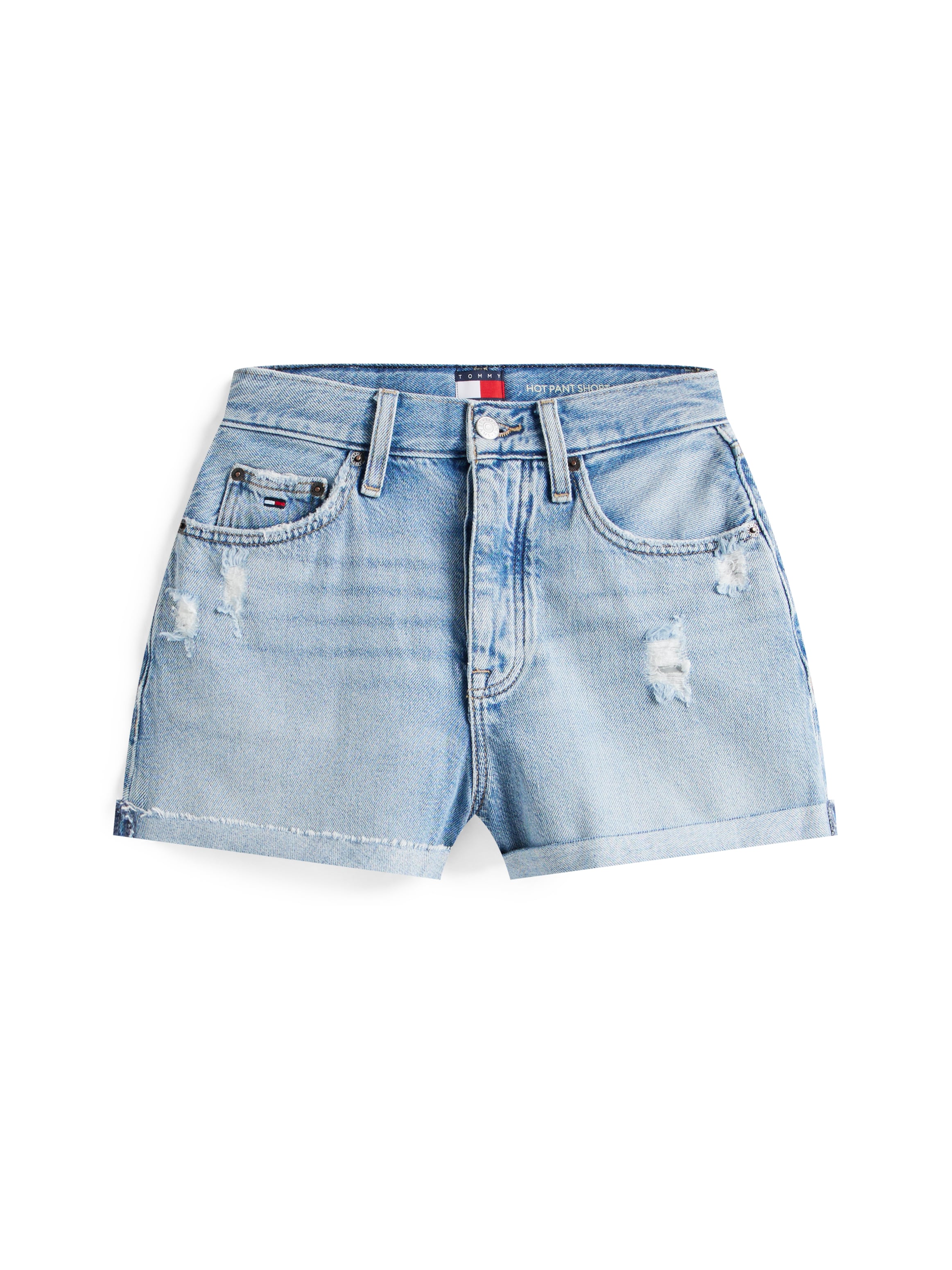 Tommy Jeans Jeansshorts »HOT PANT CBF CI8010«, mit Destroyed Effekt