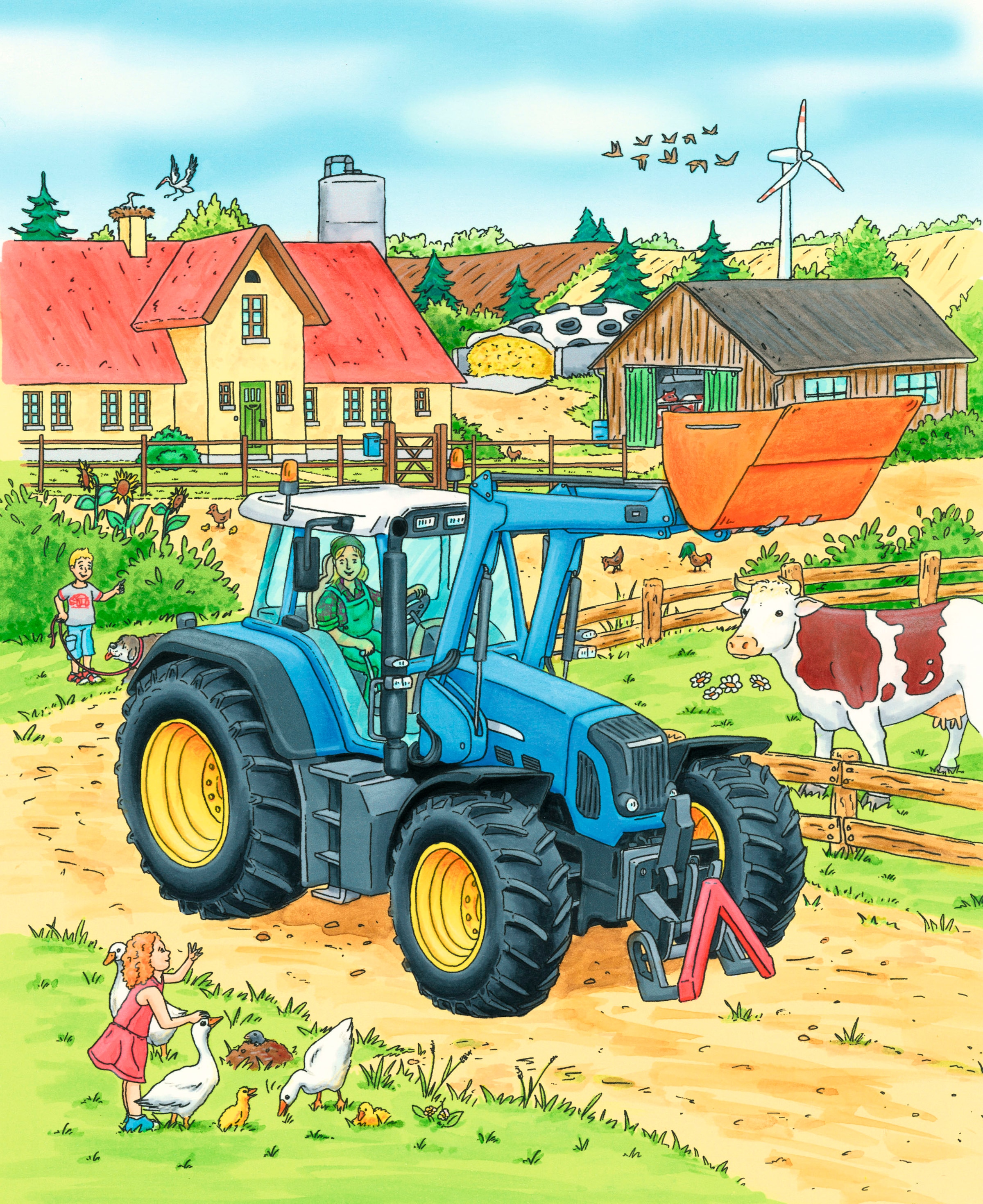 Haba Puzzle »Traktor und Co.«