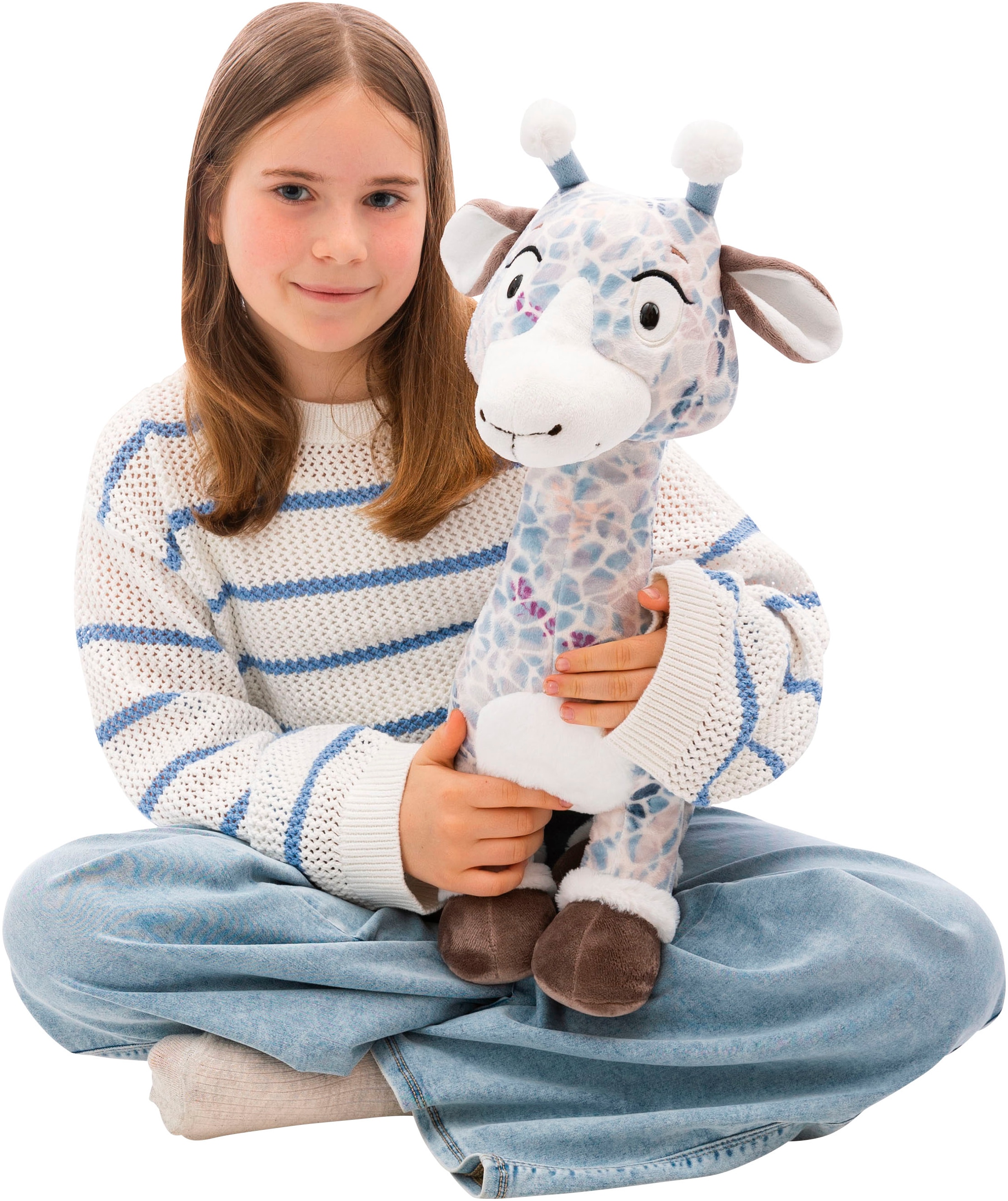 Nici Kuscheltier »Winter, Giraffe Winny Winterfur, 50 cm stehend« enthält recyceltes Material