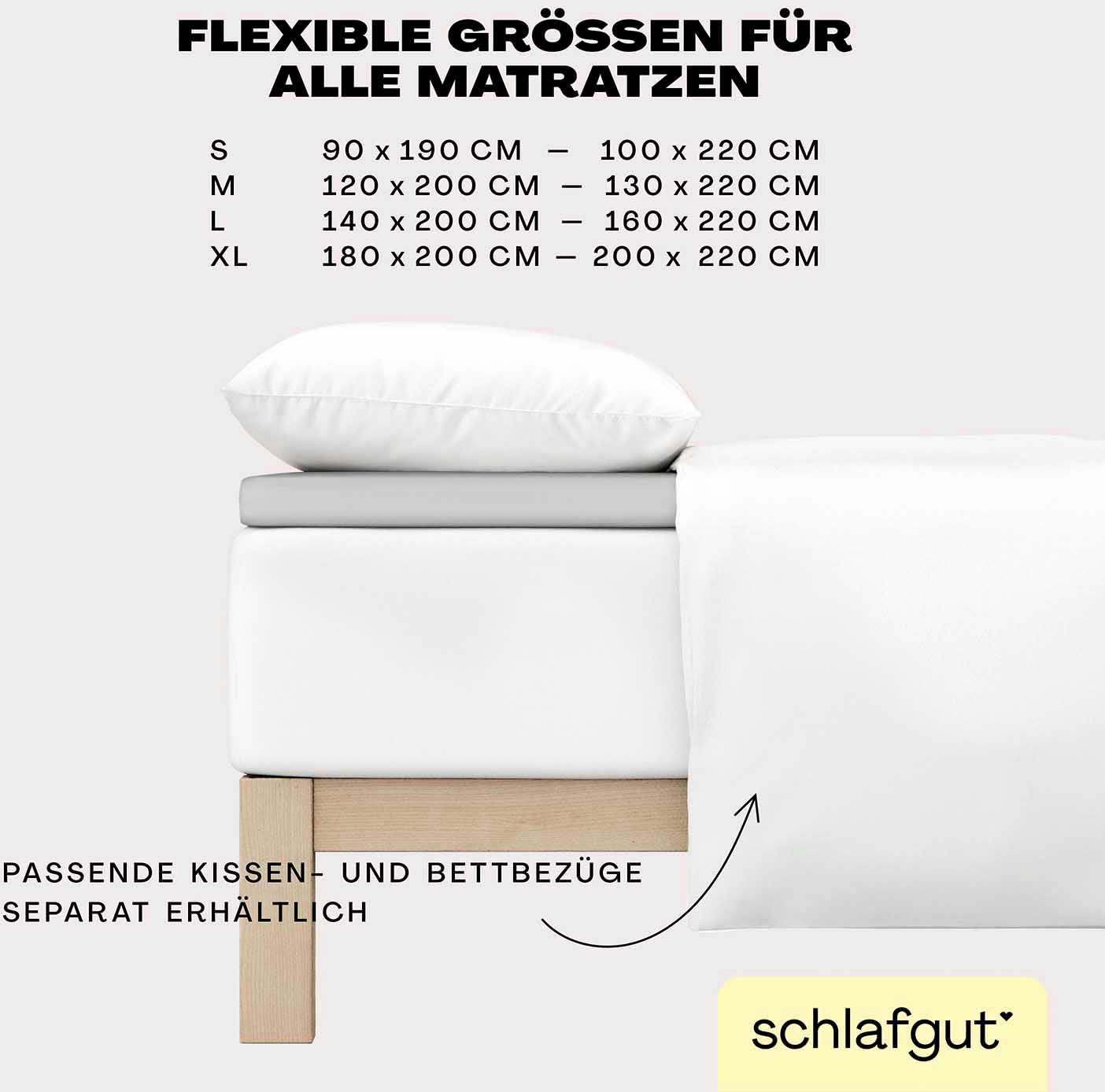 Schlafgut Spannbettlaken »EASY Jersey Elasthan Topper« MADE IN GREEN by OEKO-TEX®