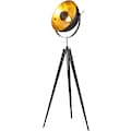 Leonique Stehlampe »Elenoire«, 1 flammig-flammig, Stehleuchte, Höhe verstellbar, schwarz / goldfarben