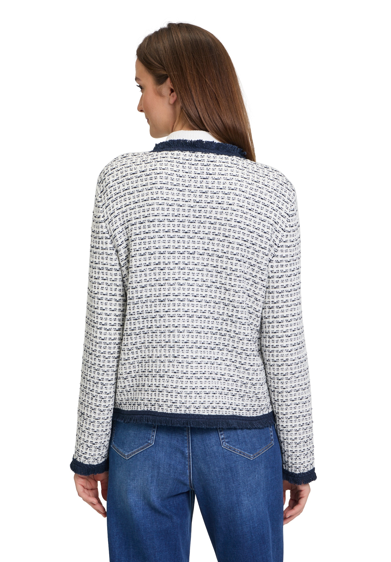 Betty&Co Cardigan »Strick-Cardigan mit Rundhalsausschnitt«