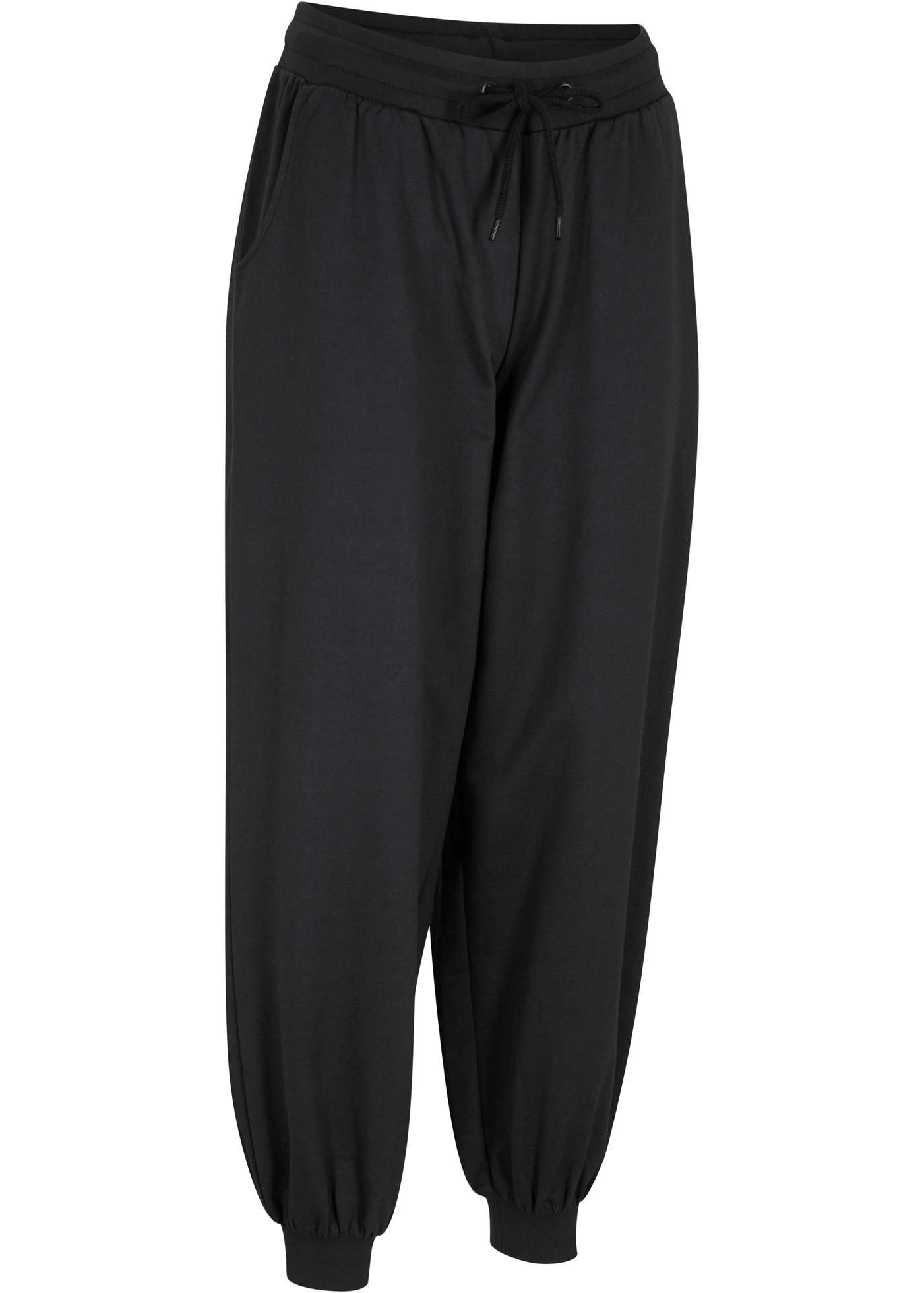 bonprix Jogginghose  aus Baumwolle und Polyester, lockere Passform, elastische Bündchen