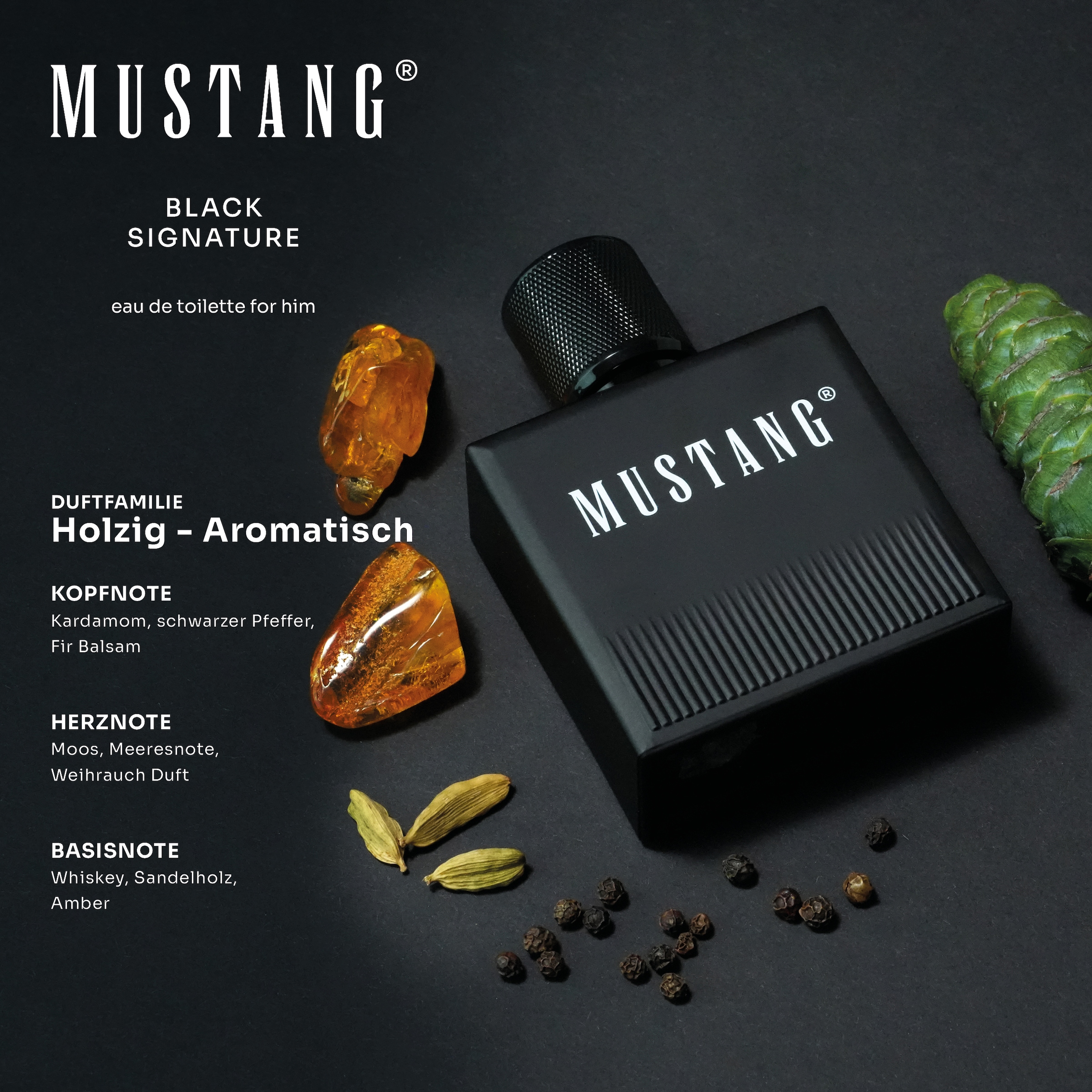 MUSTANG Eau de Toilette »MUSTANG BLACK SIGNATURE for him EdT 50ml«