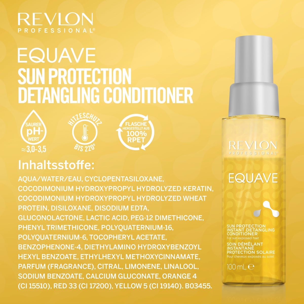 REVLON PROFESSIONAL Haarspülung »Leave-in Pflege Equave Sun Protection Instant Detangling Conditioner«, Alle Haartypen 100 ml