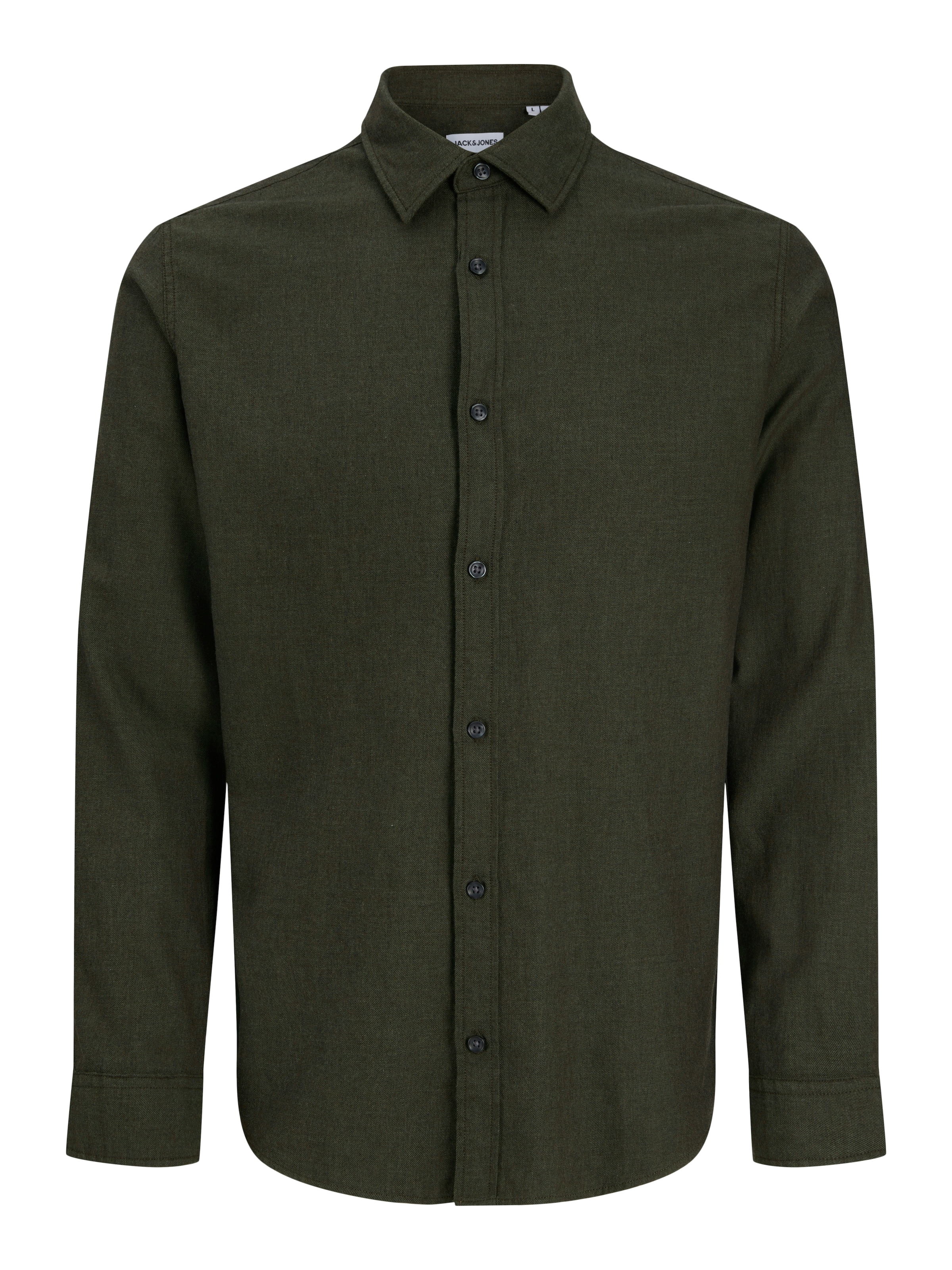 Jack & Jones »JJEFIELD MELANGE SHIRT LS SN« Baumwolle, normal geschnitten