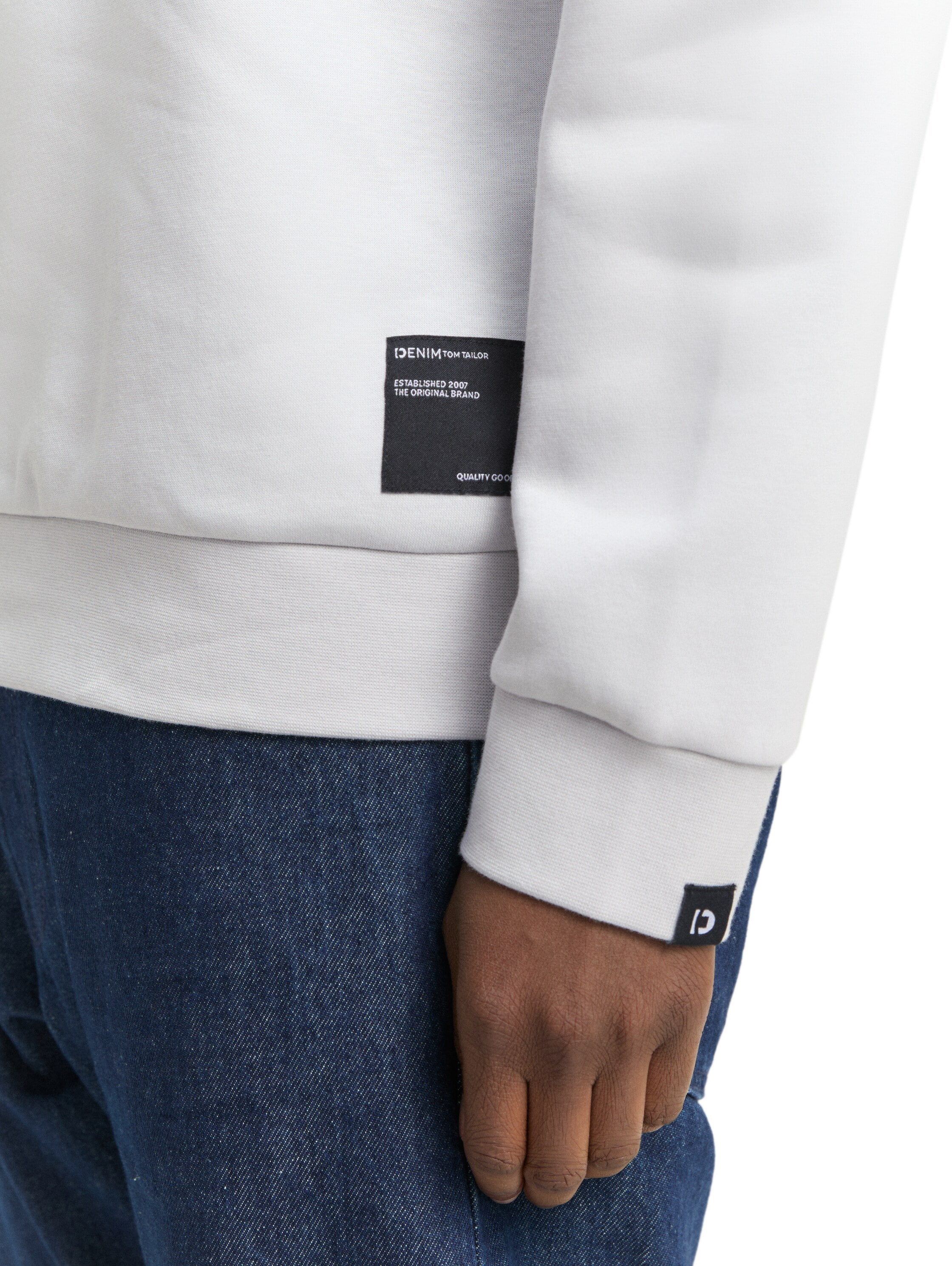 TOM TAILOR Denim Sweatshirt , mit Logo Stickerei
