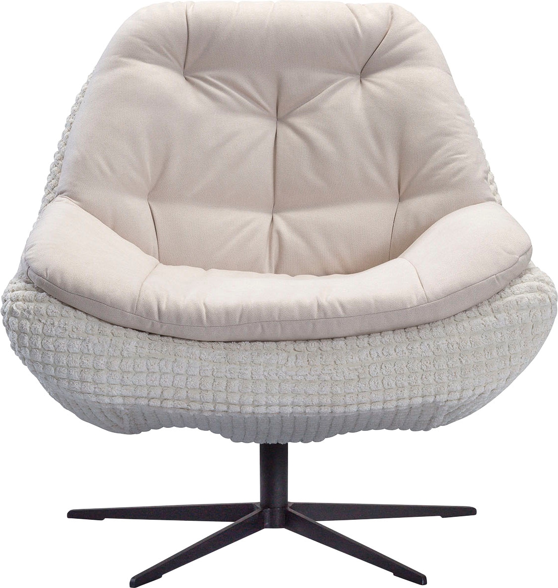 Drehsessel »Dim, Loungesessel«, Drehsessel bequem gepolstert mit elegantem...