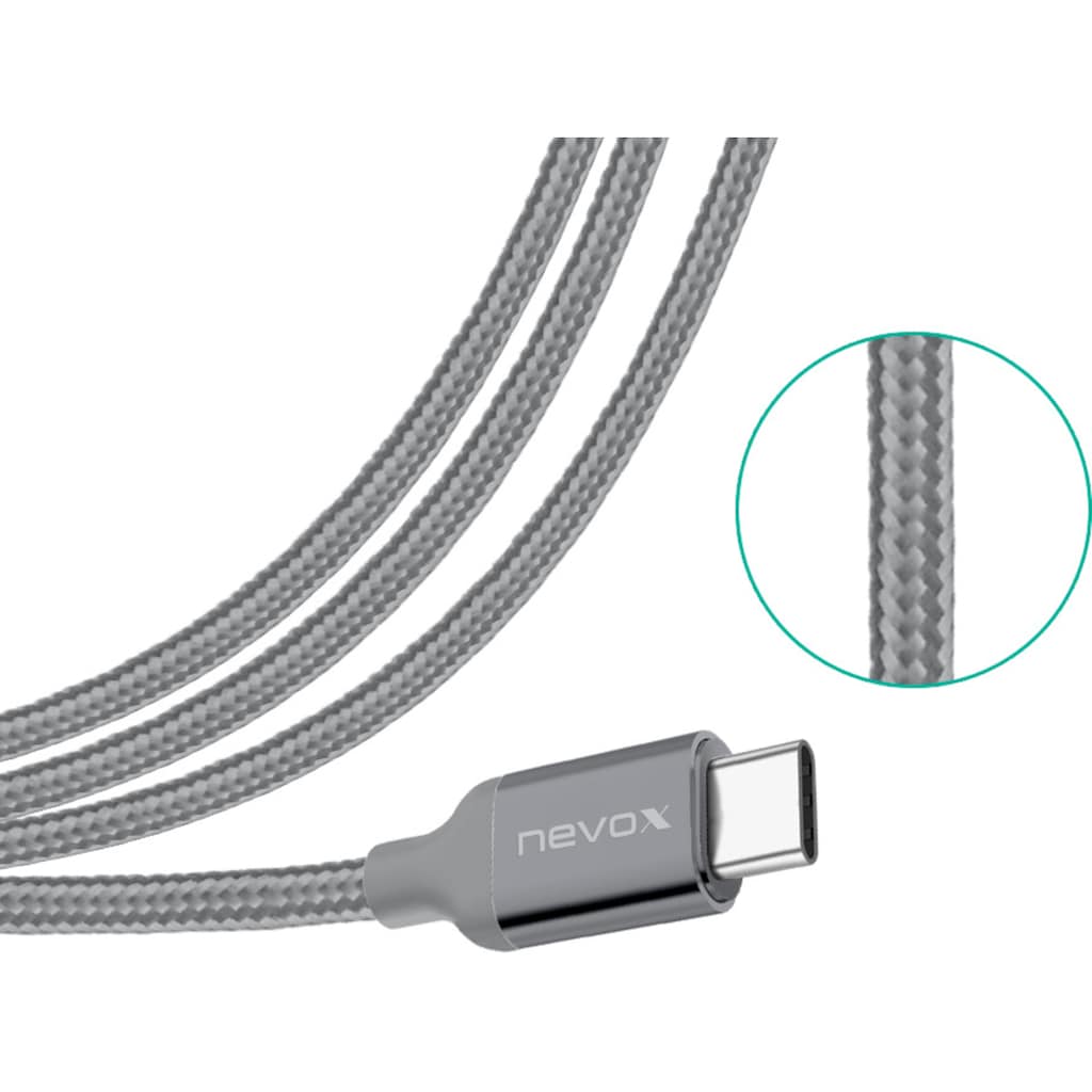 nevox Smartphone-Kabel »1457, USB-Typ-A auf USB-Typ-C«, USB-C, 100 cm