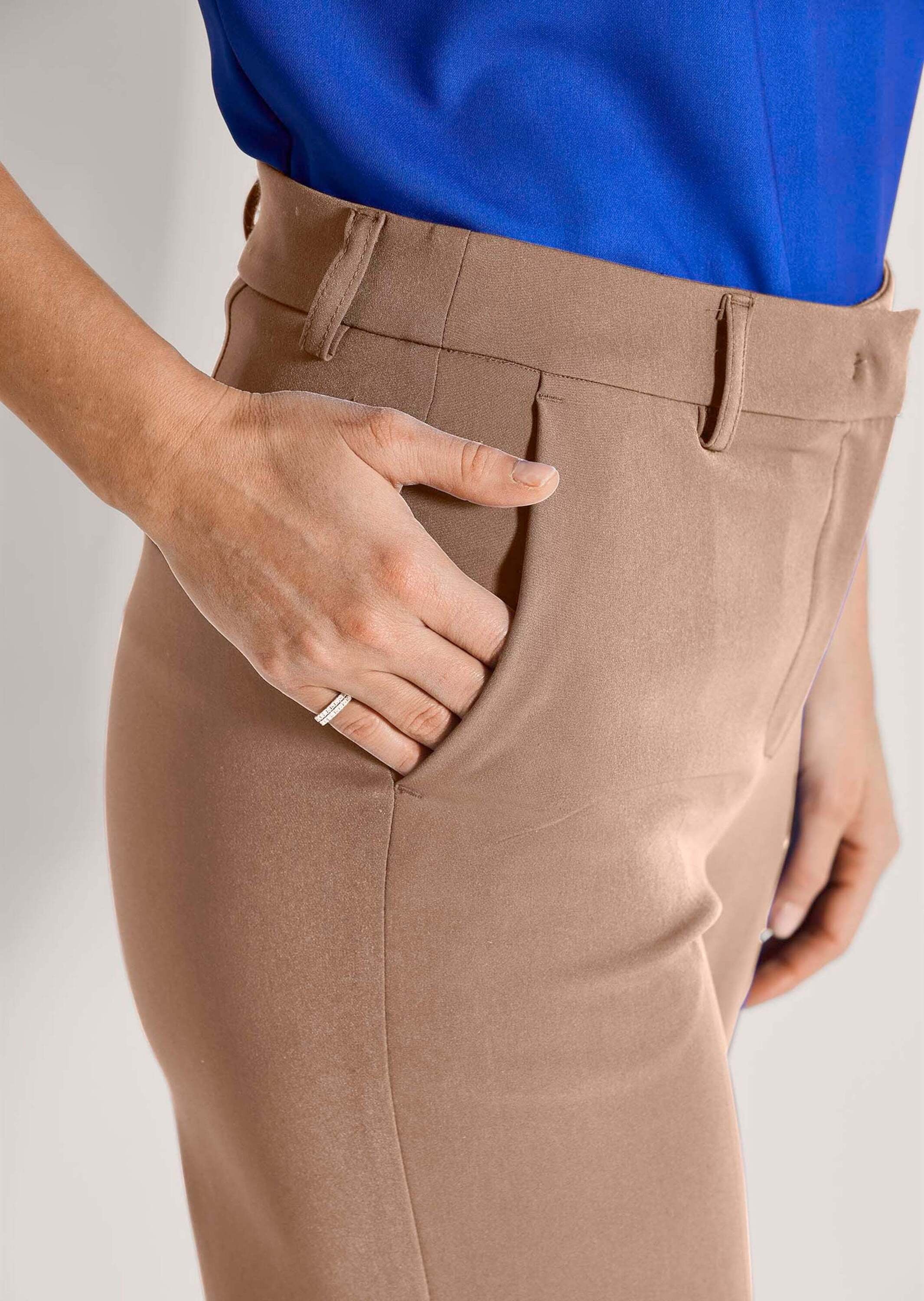 MADELEINE Bügelfaltenhose »Palazzohose Ausgestellte Bügelfalten-Hose«