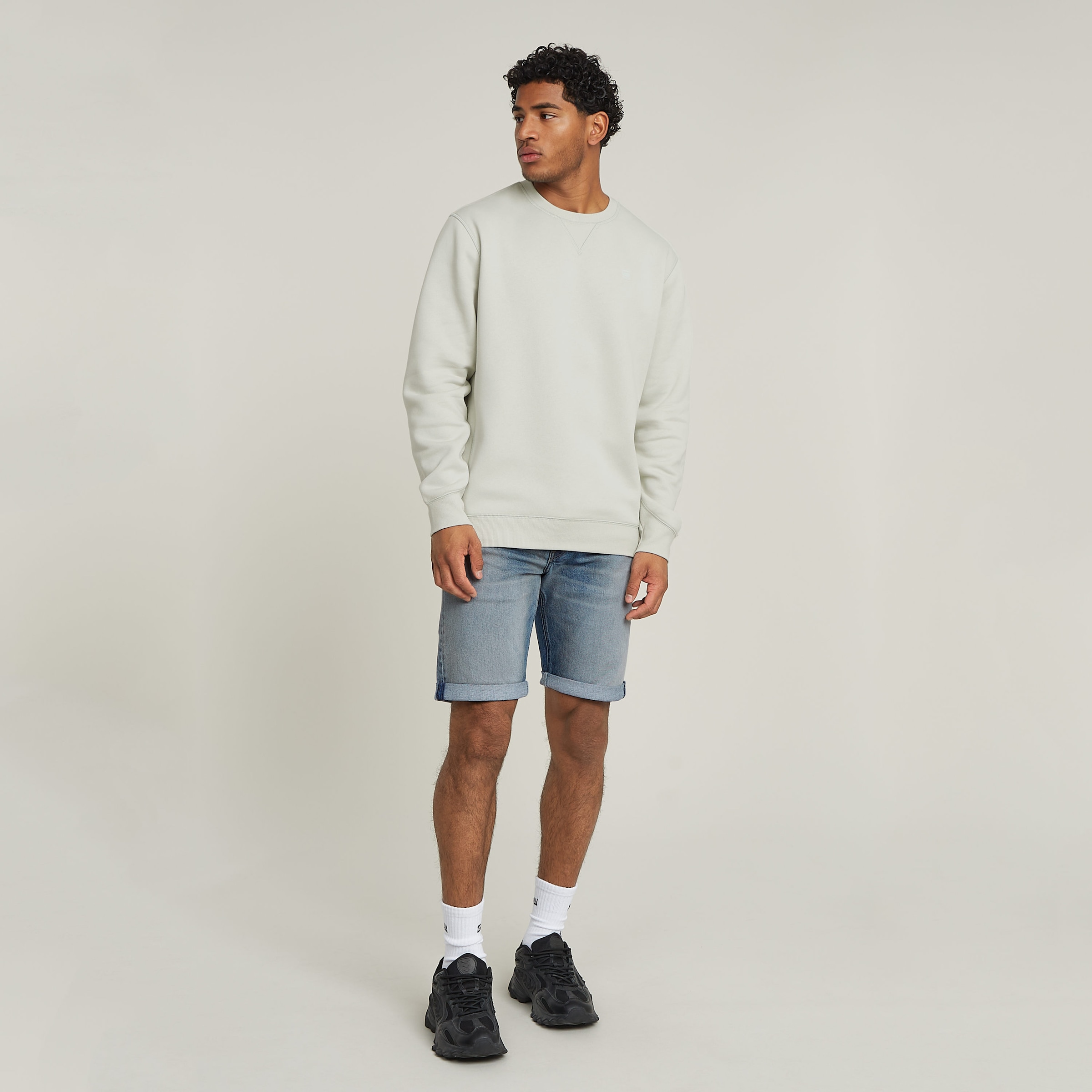 G-STAR Sweatshirt »Premium Core Pacior Sweat«, mit Ripp-Seiteneinsätzen