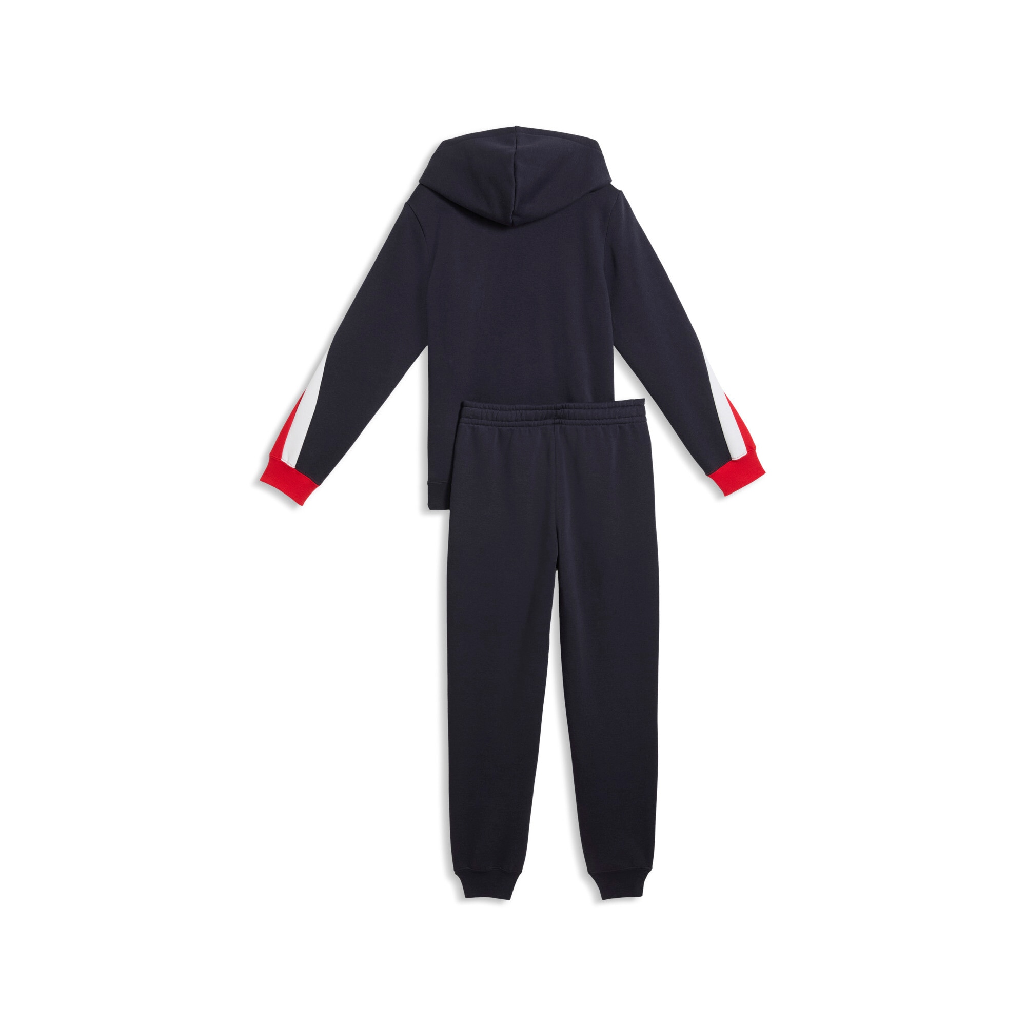 PUMA Trainingsanzug »ESS BLOCK FULL-ZIP SWEAT SUIT B« 2 für Jugendliche, Regular Fit, mit Kapuze