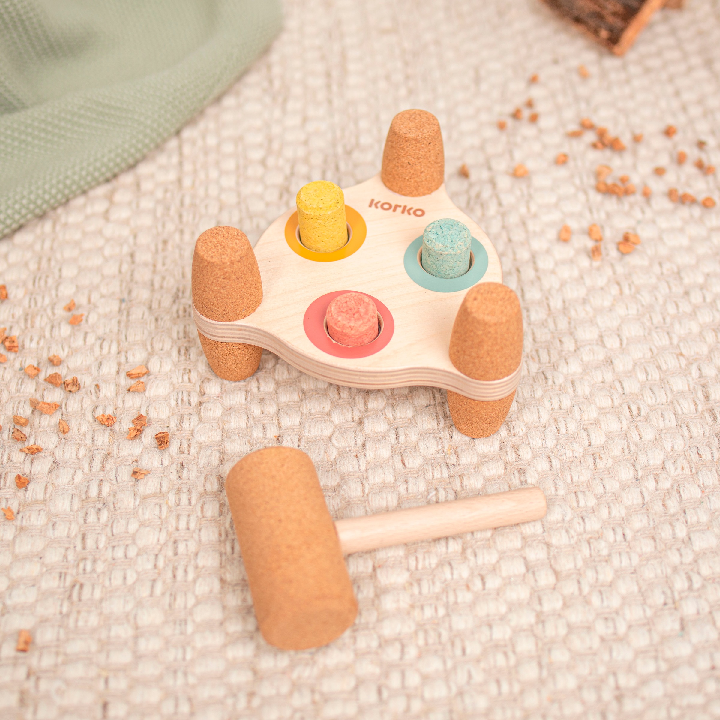 KORKO Klopfbank »Tap Tap Rainbow - Hammerbank« Made in Europe