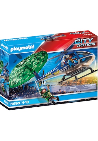 Playmobil® Konstruktions-Spielset »Polizei-Hubschrauber: Fallschirm-Verfolgung... kaufen