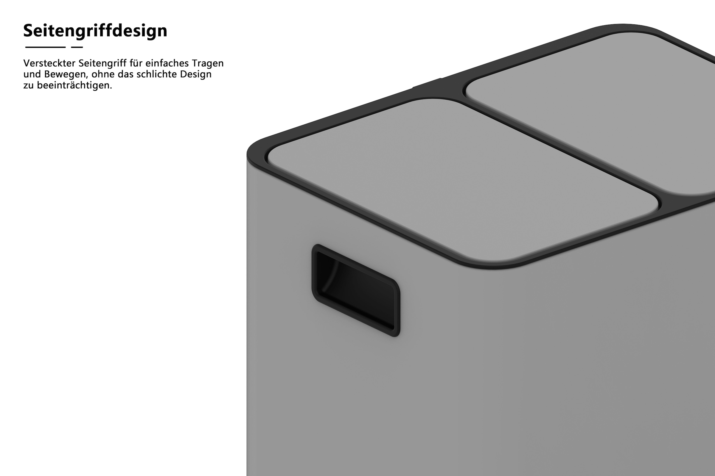 OTTO home Mülleimer »Garrin, Soft Close, m. 2 Fächern, Fassungsvermögen 2x15 L bzw. 2x30 L« 2 Behälter Mülltrennsystem mit 2 separaten Innenbehältern und Fußtrittpedalen