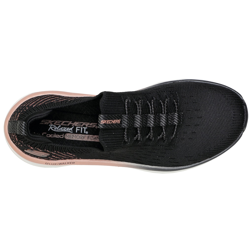 Skechers Slip-On Sneaker »D'LUX WALKER - LET IT GLOW«
