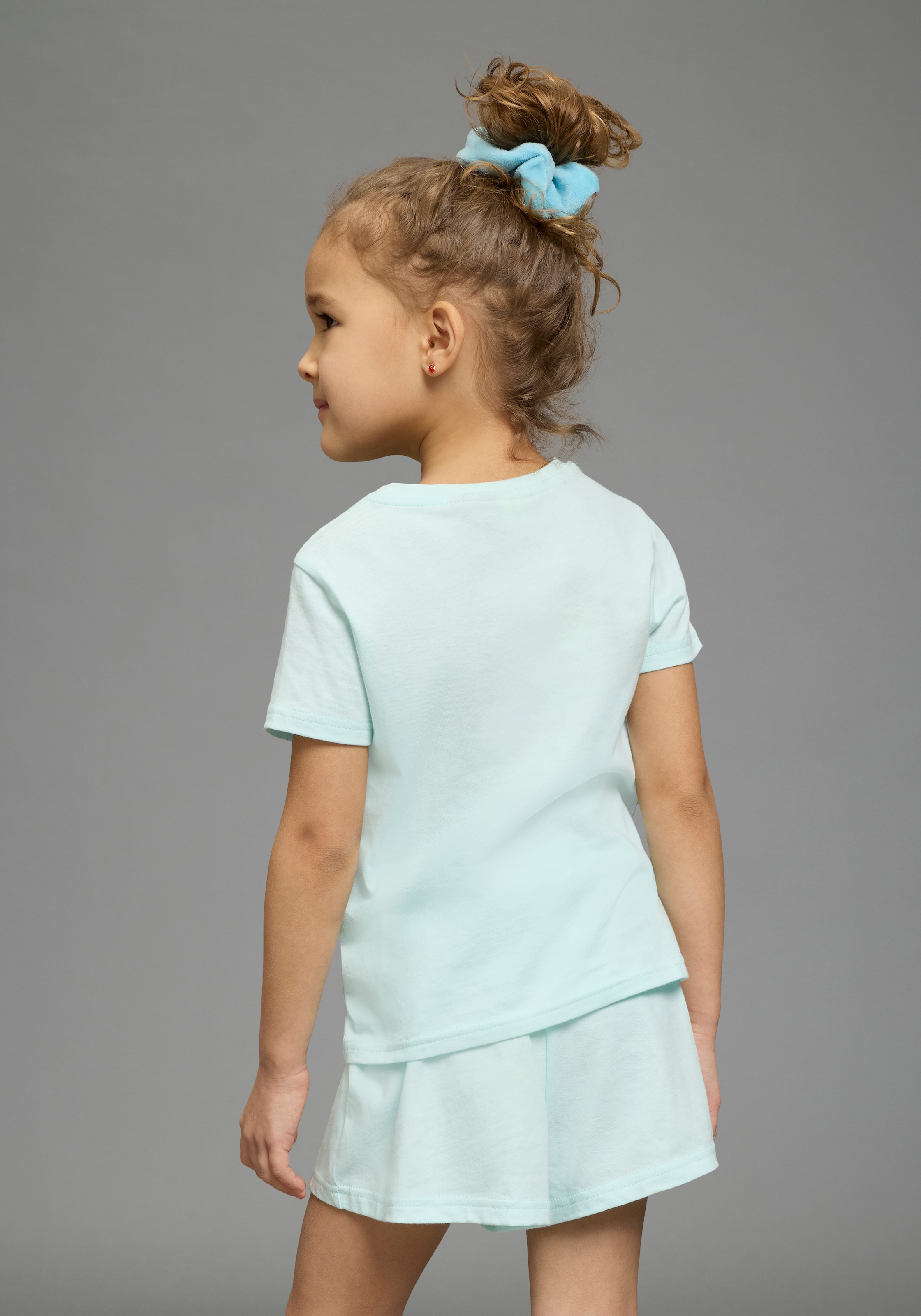 KIDSWORLD Shirt & Shorts »STITCH 2tlg. Set von Disney« Set, 2 tlg. verschiedene Größen, bedrucktes Design, aus Baumwolle