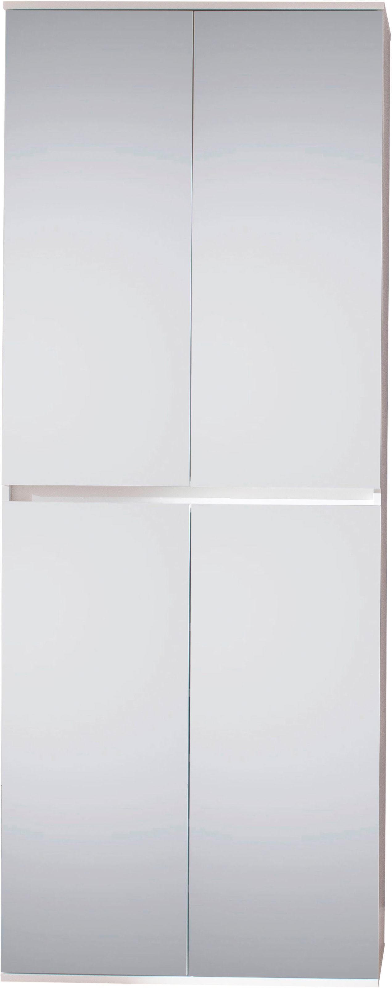 INOSIGN Garderoben-Set »Malcesine«, (3 St.), 3 Mehrzweckschränke mit Spiegelglasfronten - (B/T/H) 222/34/191 cm