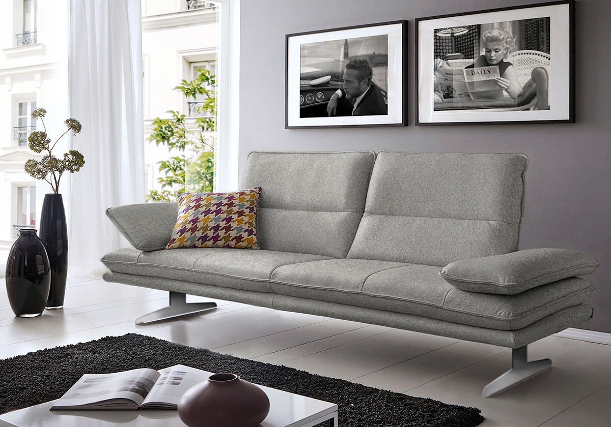 W.SCHILLIG 2,5-Sitzer »broadway«, Sitztiefenverstellung, Kopfteil- & Seitenteilverstellung, Breite 236cm
