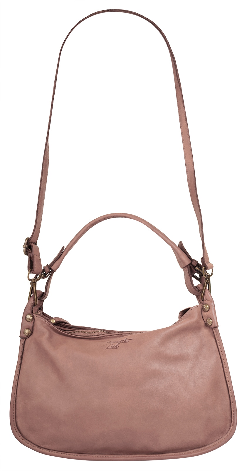 Samantha Look Henkeltasche, echt Leder, Made in Italy