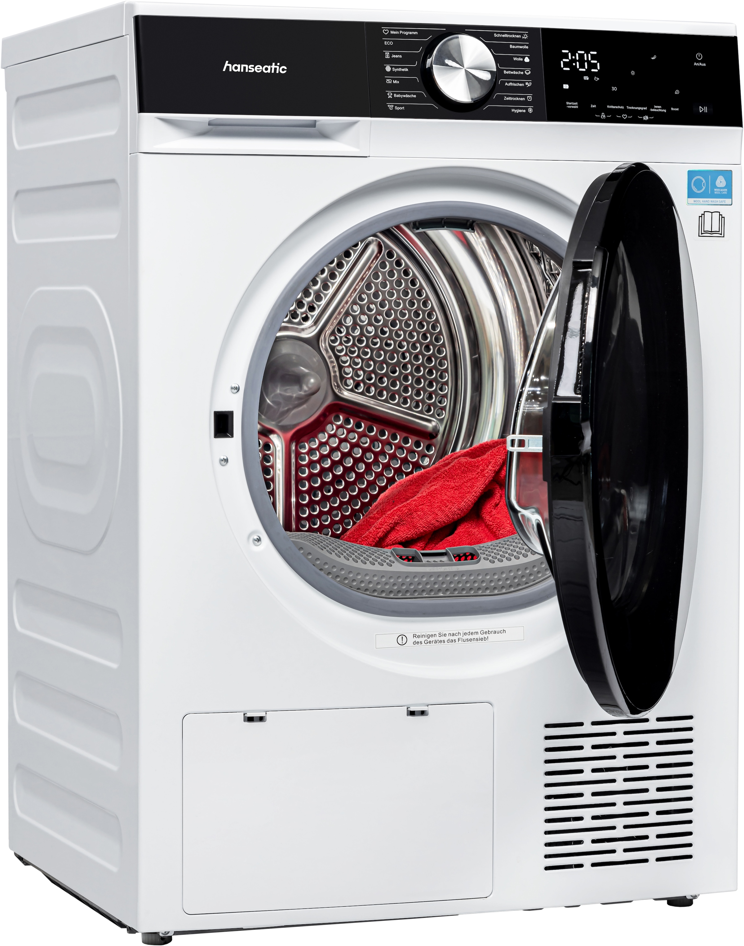 Hanseatic Wärmepumpentrockner »HWT8BGT« UV-Funktion zur Desinfektion