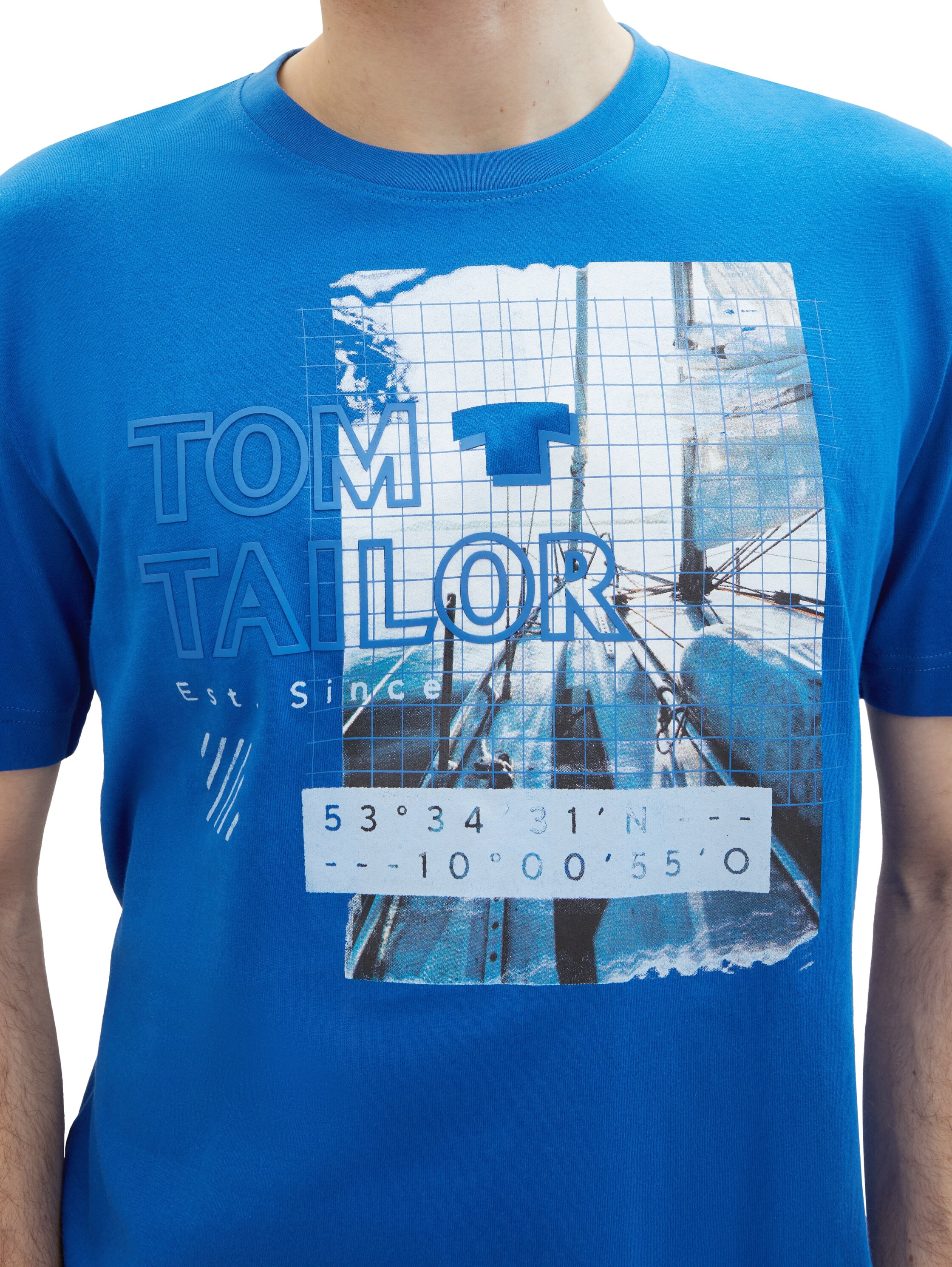 TOM TAILOR Print-Shirt, aus atmungsaktiver weicher Baumwolle