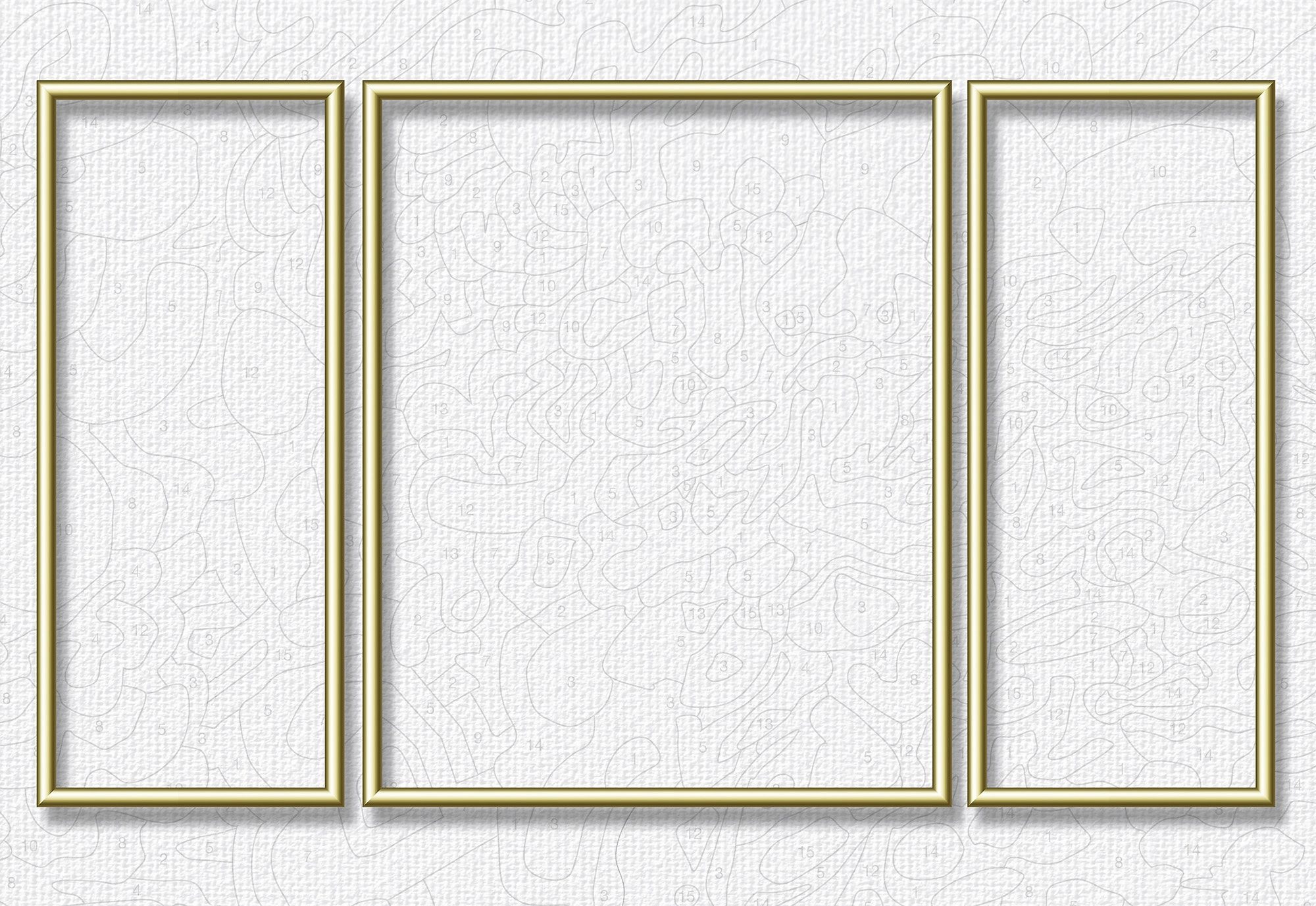 (Set), Jahre ➥ UNIVERSAL goldfarben«, cm, Germany 3 in nach Triptychon Garantie | Made XXL Schipper »Malen Zahlen, 80x50 Bilderrahmen