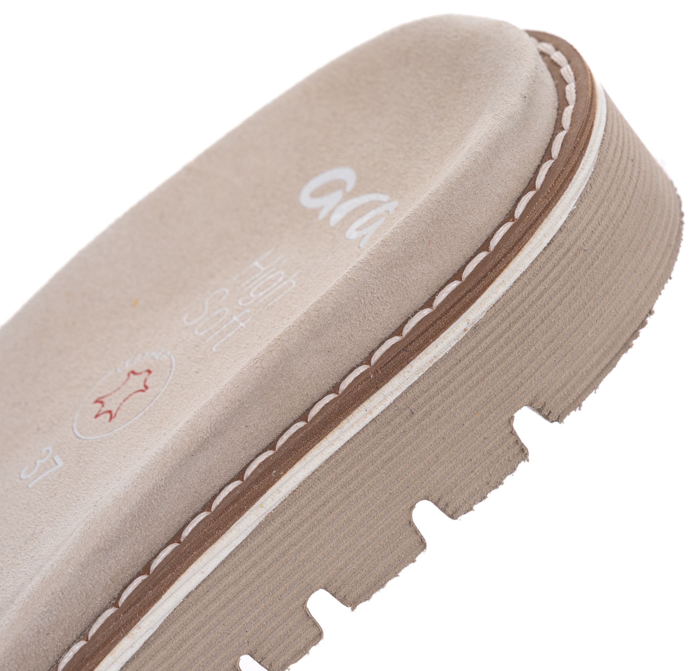 Ara Pantolette »KENT«  , Slides, Flats, Sandale mit geraffter Bandage