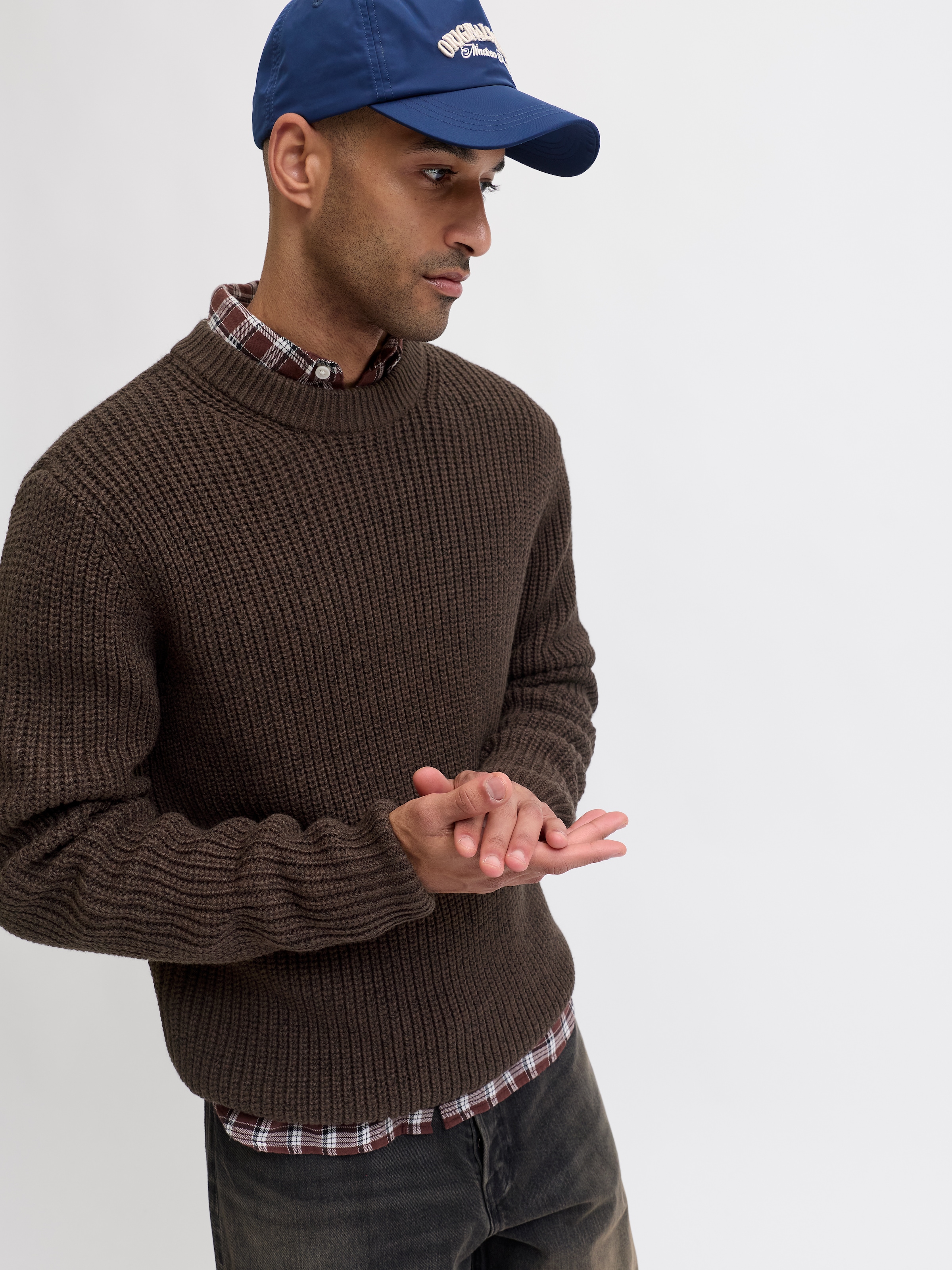 Jack & Jones Strickpullover »JORBLEECKER KNIT CREW NECK BF«