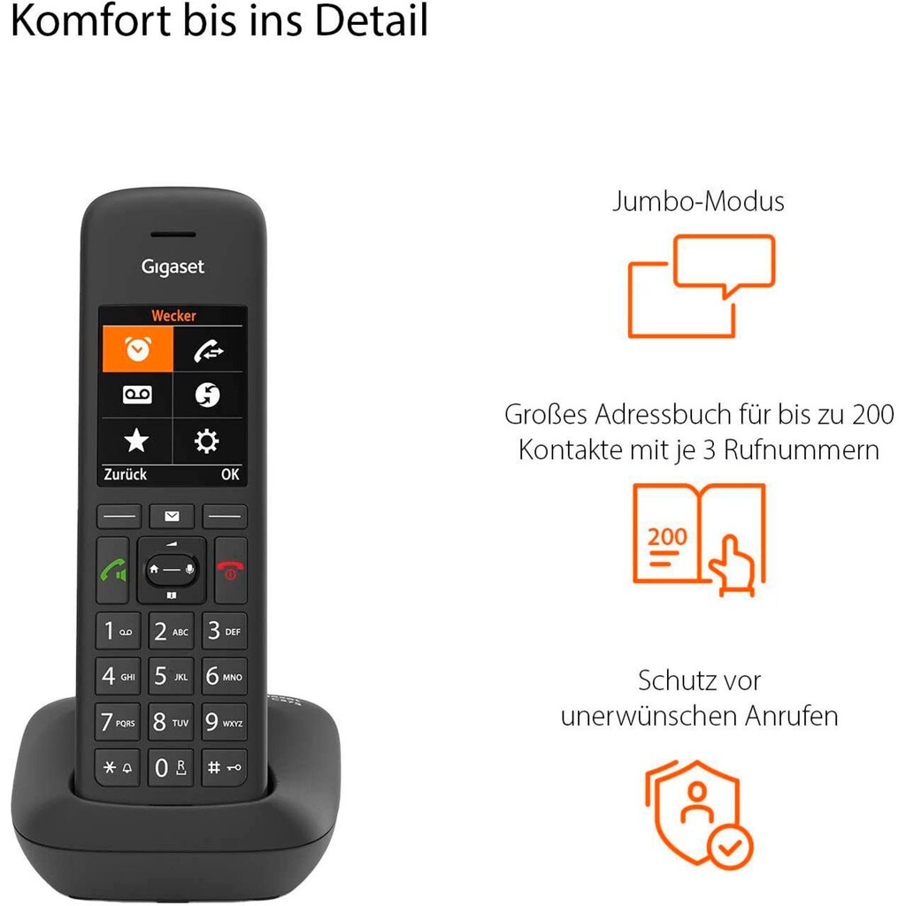 Gigaset Schnurloses DECT-Telefon »C575A Duo«, (Mobilteile: 2)