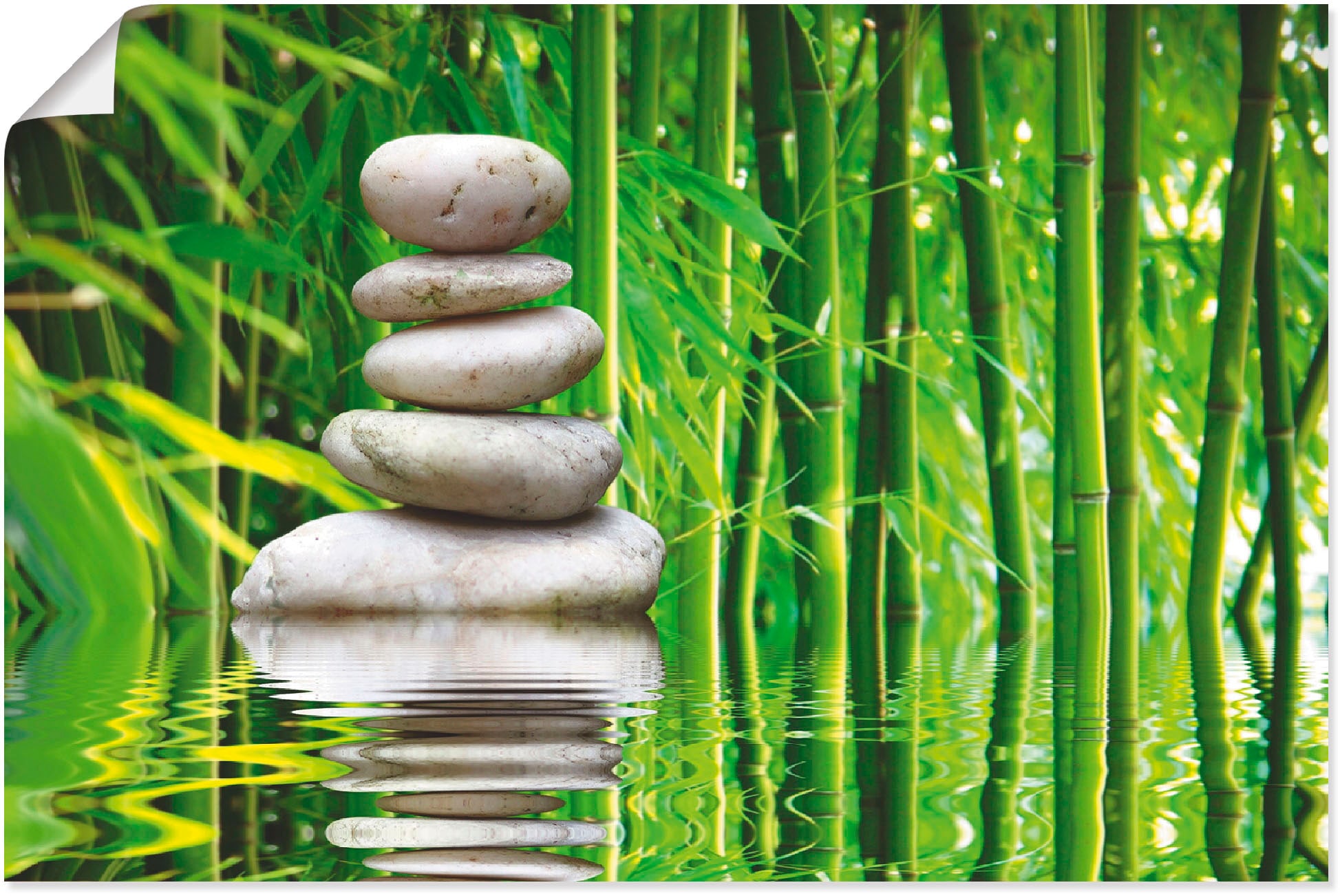 versch. Wandbild »Balance«, in Zen, bestellen Poster Leinwandbild, (1 St.), oder als Größen Wandaufkleber bequem Artland