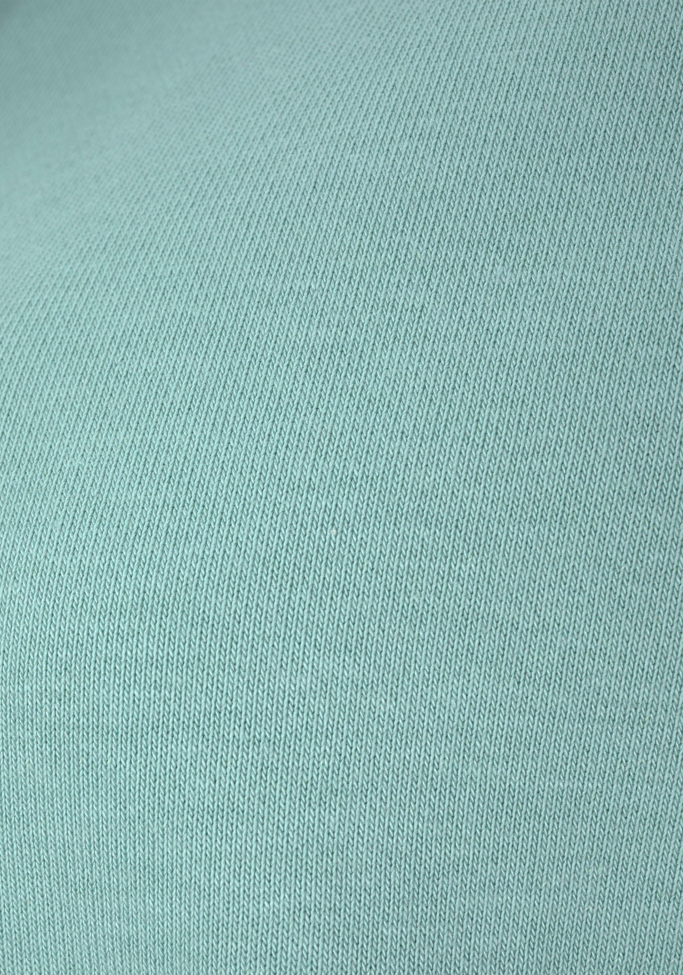 Bench. Sweatjacke, mit Glanzprint am Stehkragen, Loungeanzug
