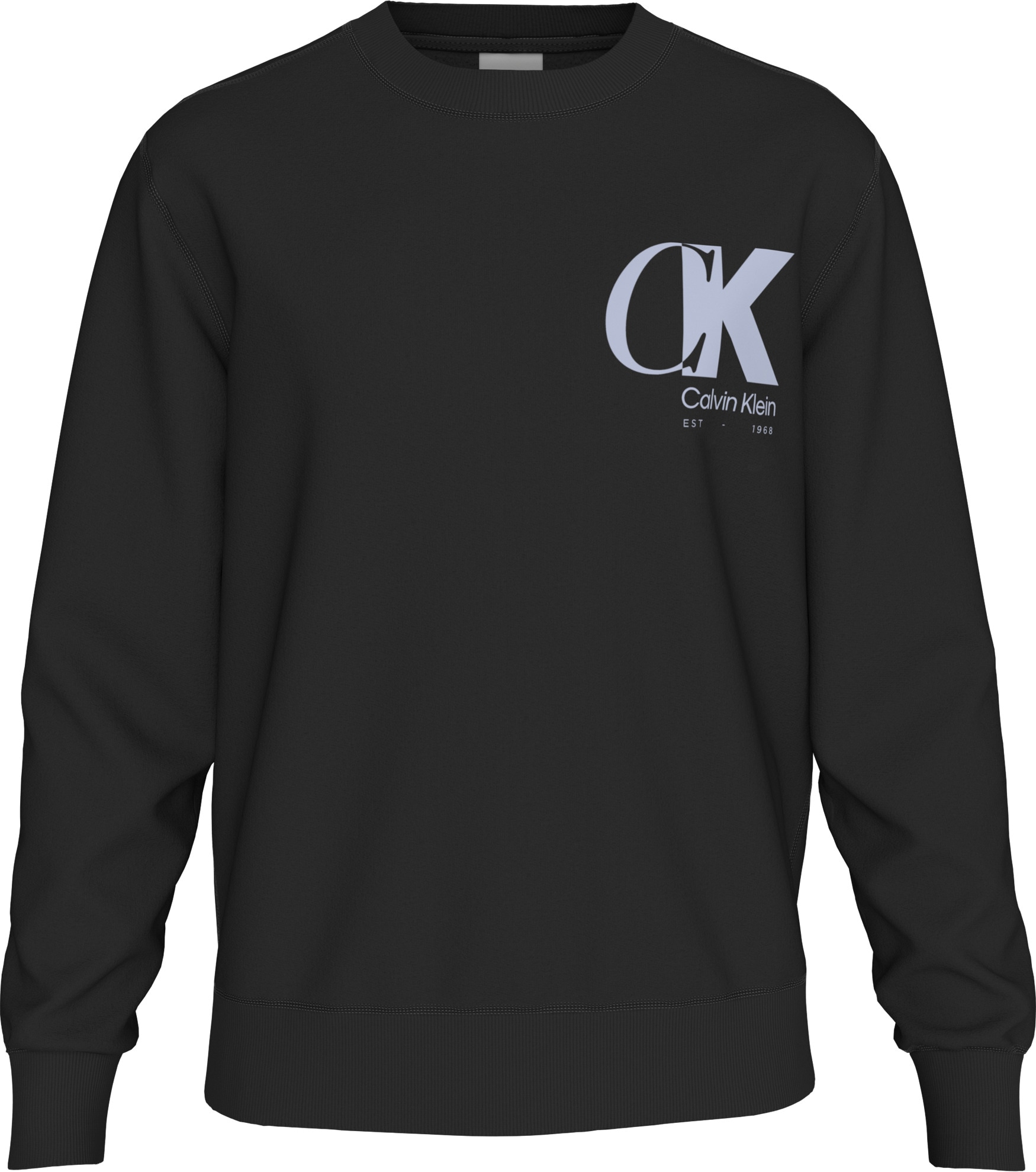 Calvin Klein Sweatshirt »LS EU 350TERRY CK OVERLAP GRAPHI«, Rundhalsausschnitt, regular fit