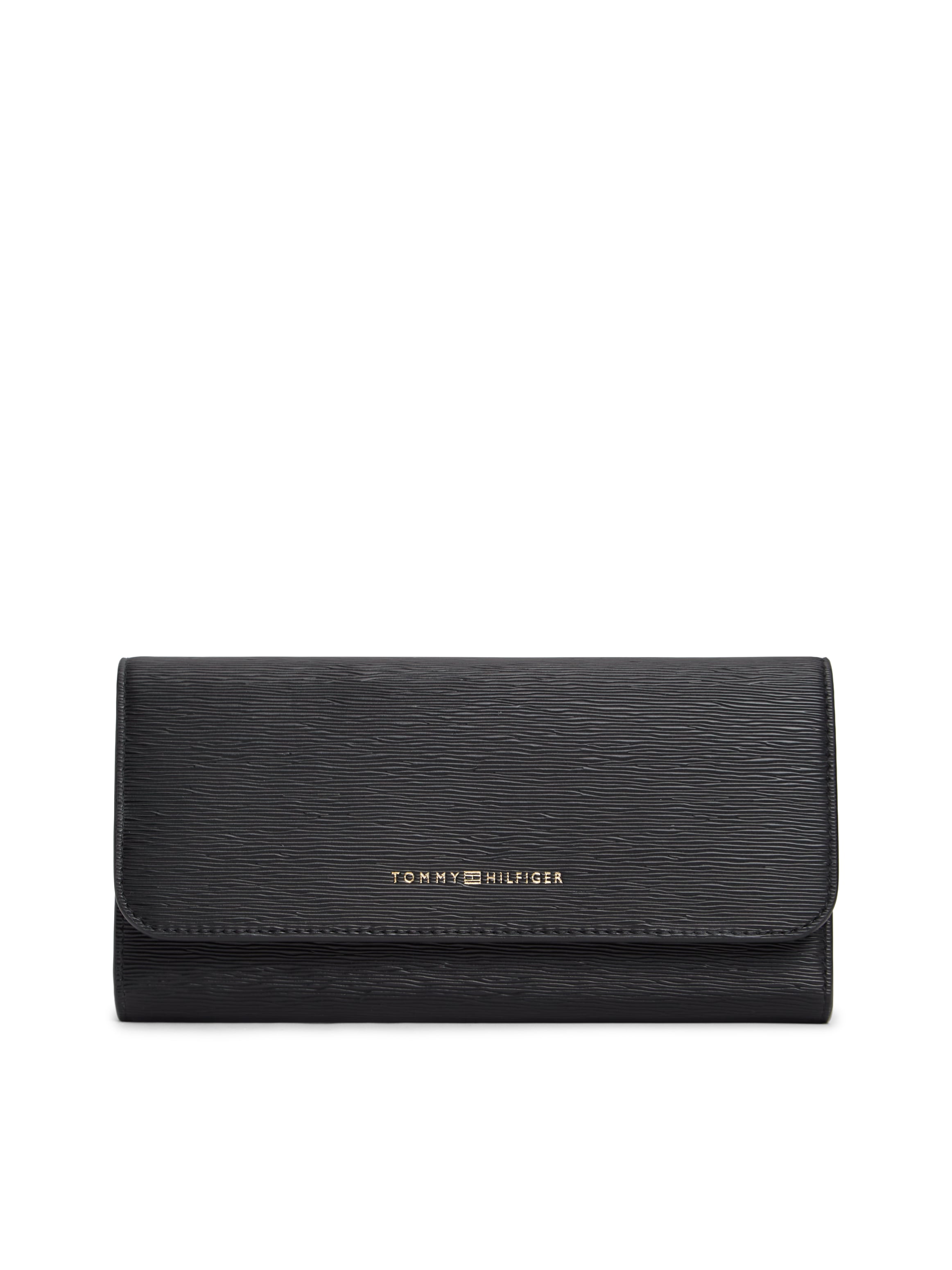 Tommy Hilfiger Geldbörse »TH MODERN LRG FLAP WALLET« Damen Geldbeutel, Portemonnaie mit Logo-Schriftzug