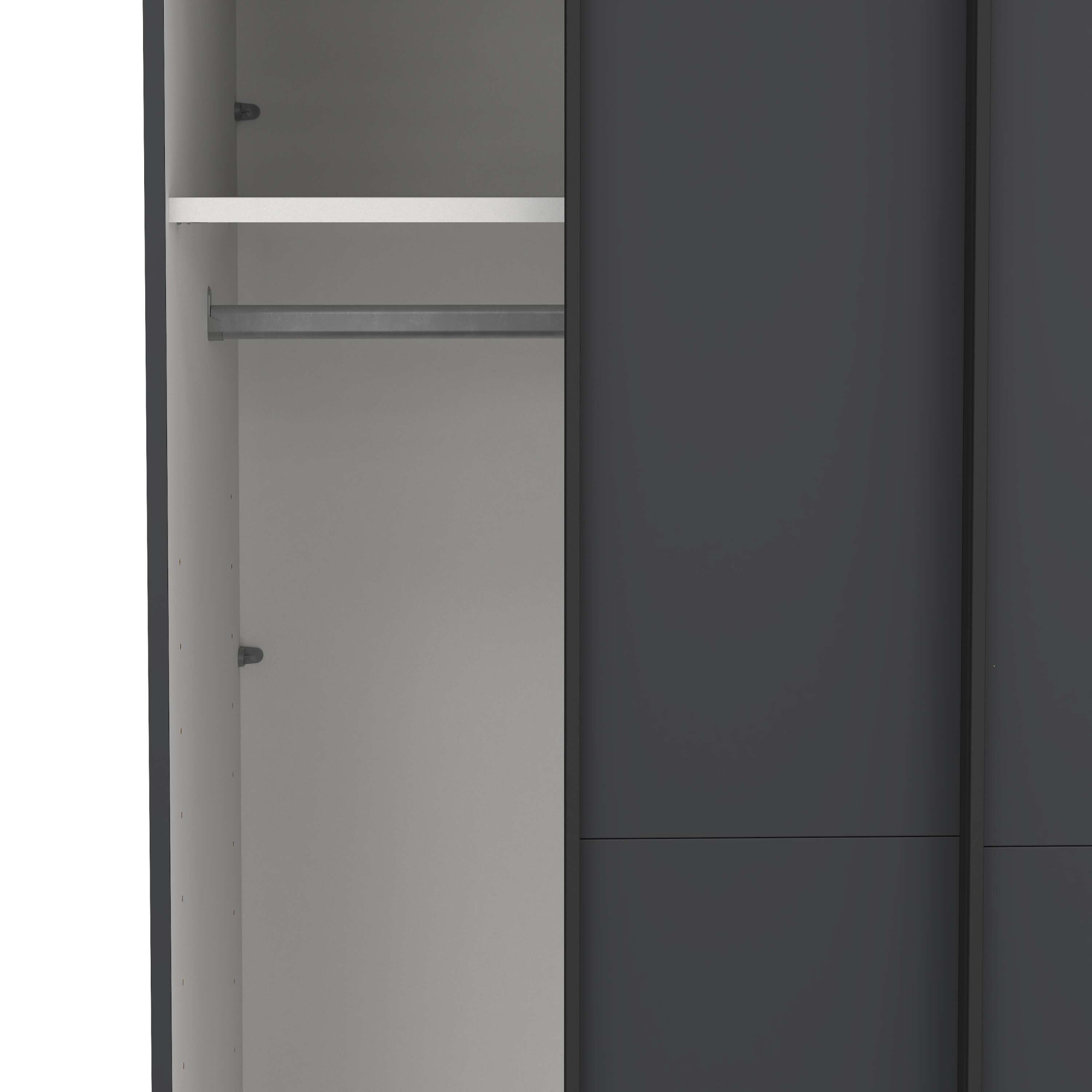 Home affaire Schwebetürenschrank »Como, Kleiderschrank, Schlafzimmerschrank« Schwebetüren, Kleiderstange, Einlegeboden (Breite 118,5/178,5/244 cm)