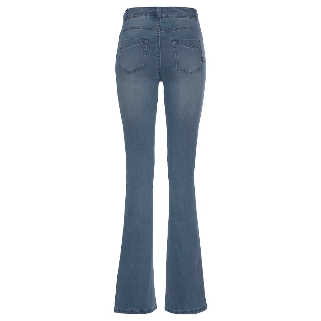 Arizona Bootcut-Jeans »Ultra Stretch«, High Waist mit Shapingnähten