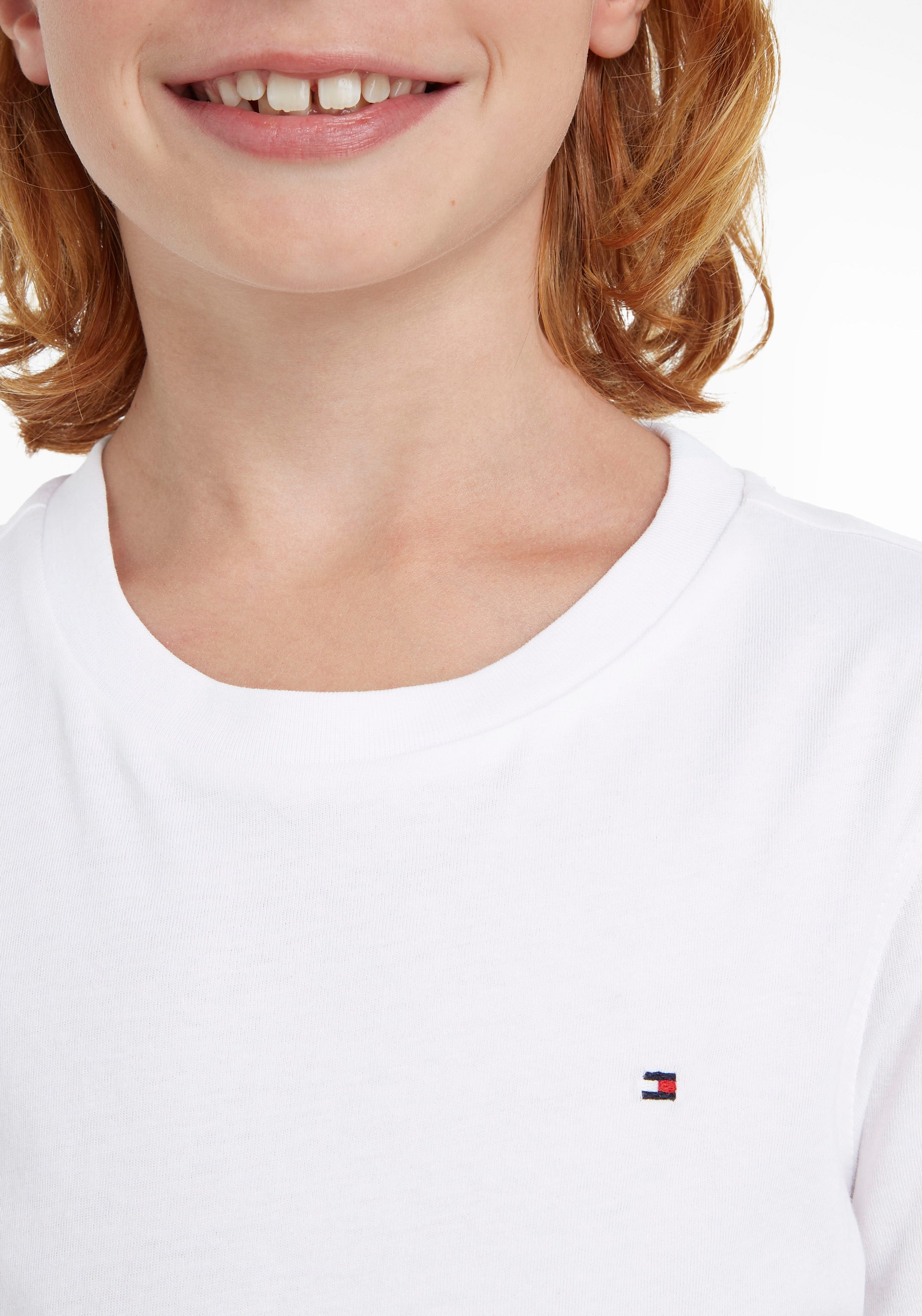 Tommy Hilfiger T-Shirt »BOYS BASIC Kids CN Junior MiniMe KNIT«, bei Kinder