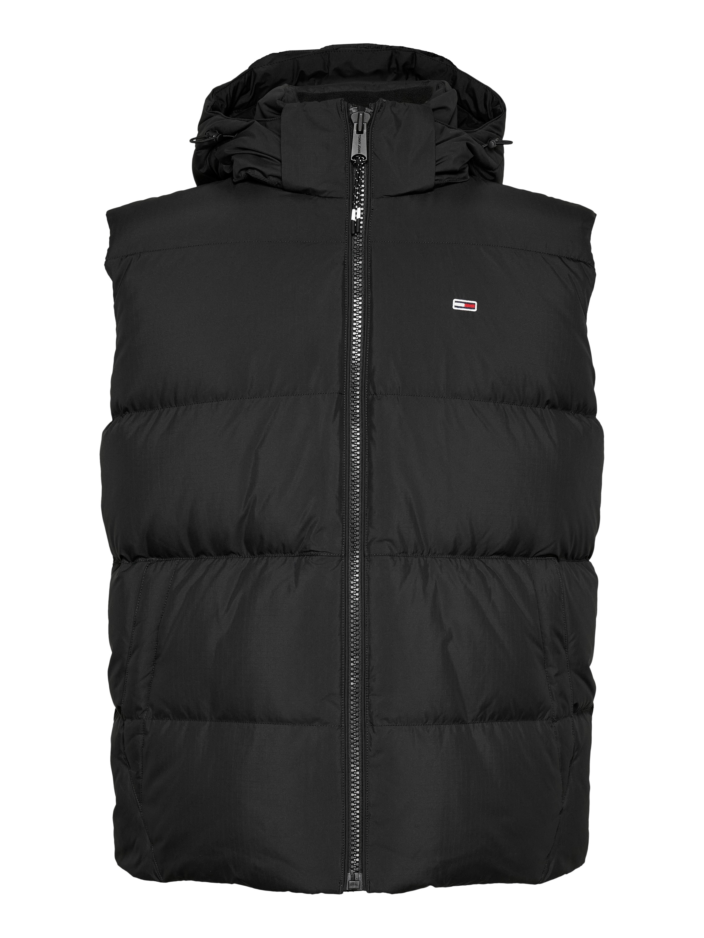 Tommy Jeans Steppweste »TJM ESSENTIAL DOWN VEST EXT«, abnehmbare Kapuze mit Kordelzug