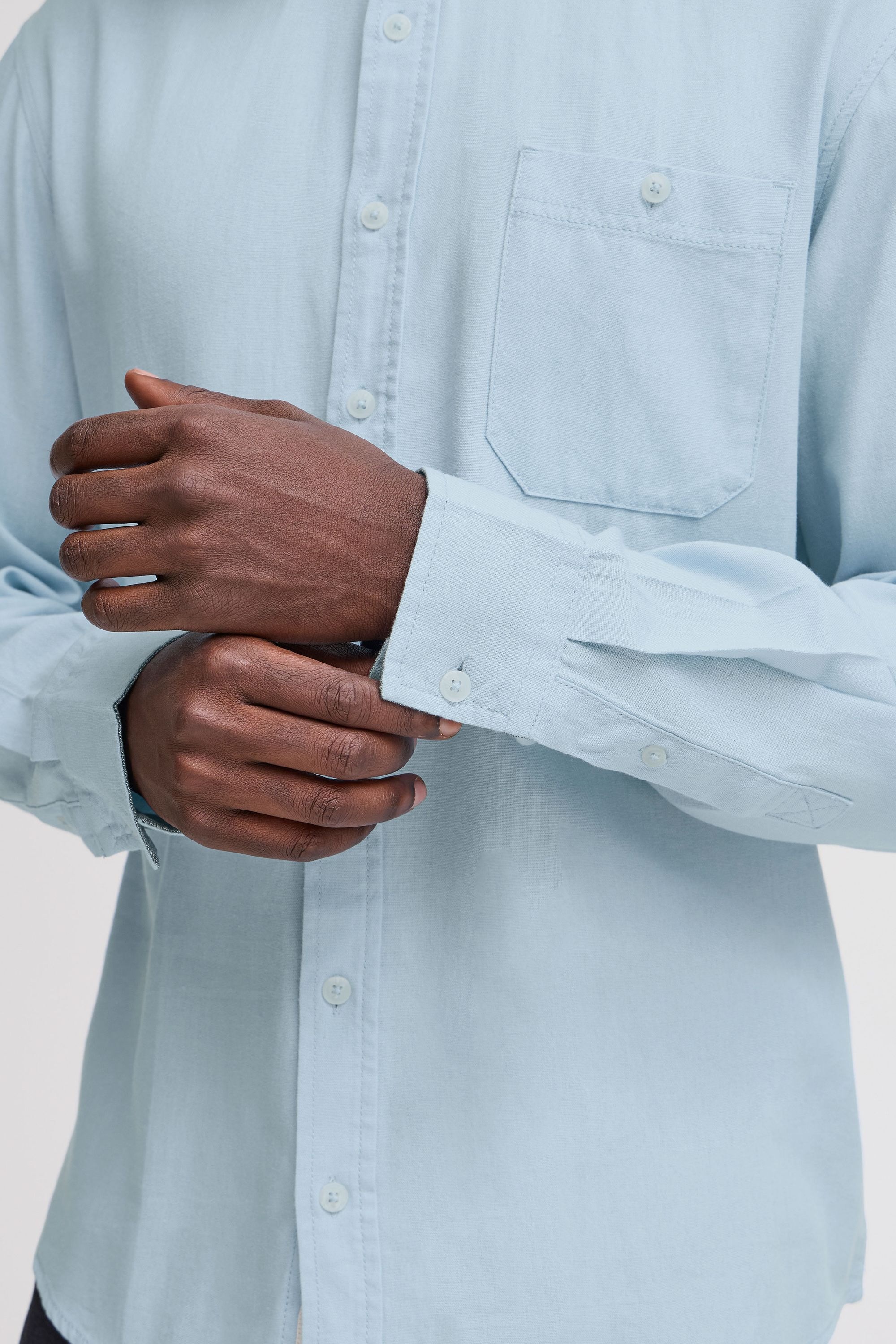 Blend Langarmhemd »Langarmhemd BHBobby Shirt mandarin«