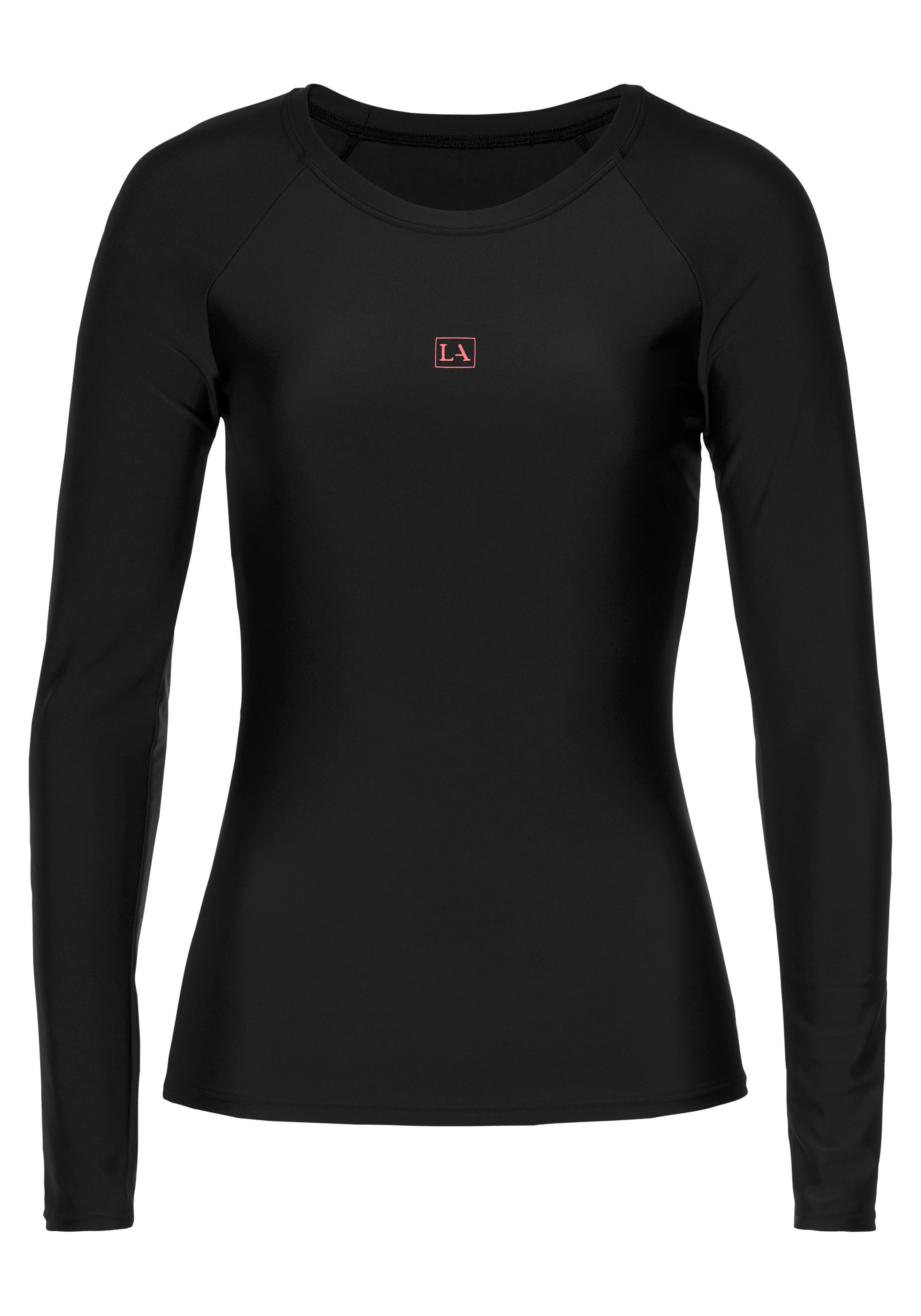 LASCANA ACTIVE, Damen, Bade-Shirt »Janni« mit langen Ärmeln geeignet für SUP, schwarz, N-Gr, 44 - N-Gr, schwarz, Sportliches Design