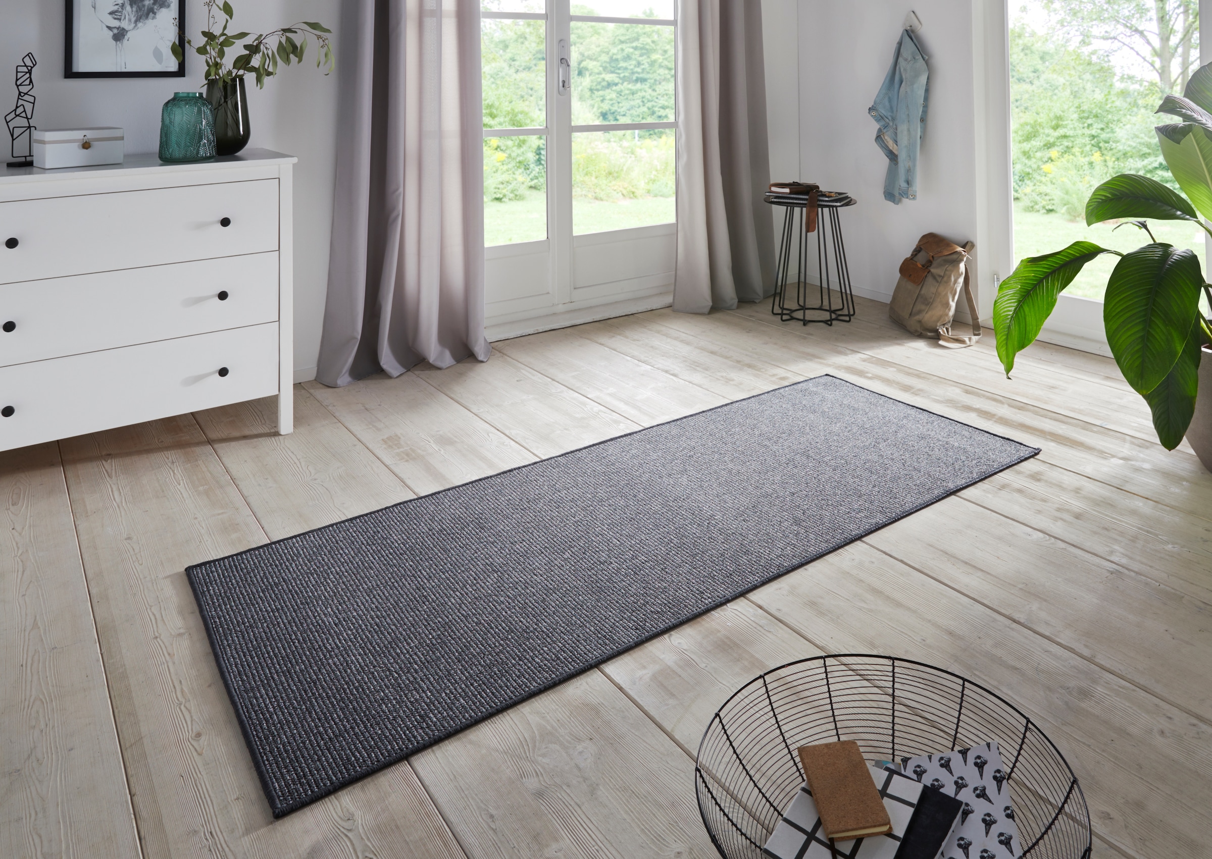 HANSE Home Läufer »Bouclé«, rechteckig, 5 mm Höhe, rutschfest, Sisal Optik, Teppich, Küche, Flur, schlicht, umkettelt