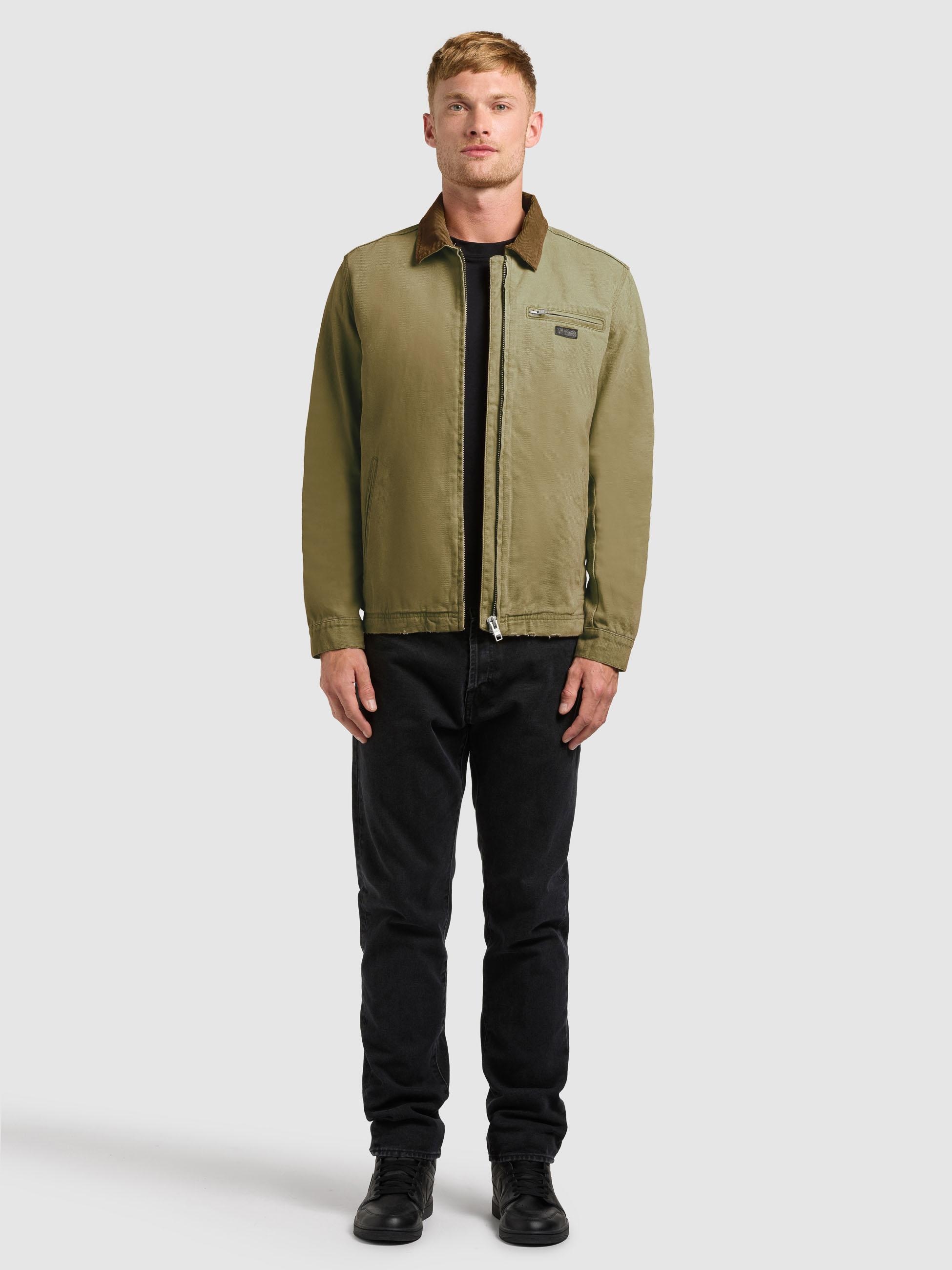 khujo Hemdjacke »Blousonjacke Deddy« ohne Kapuze Modische Herren Jacke mit Kordkragen