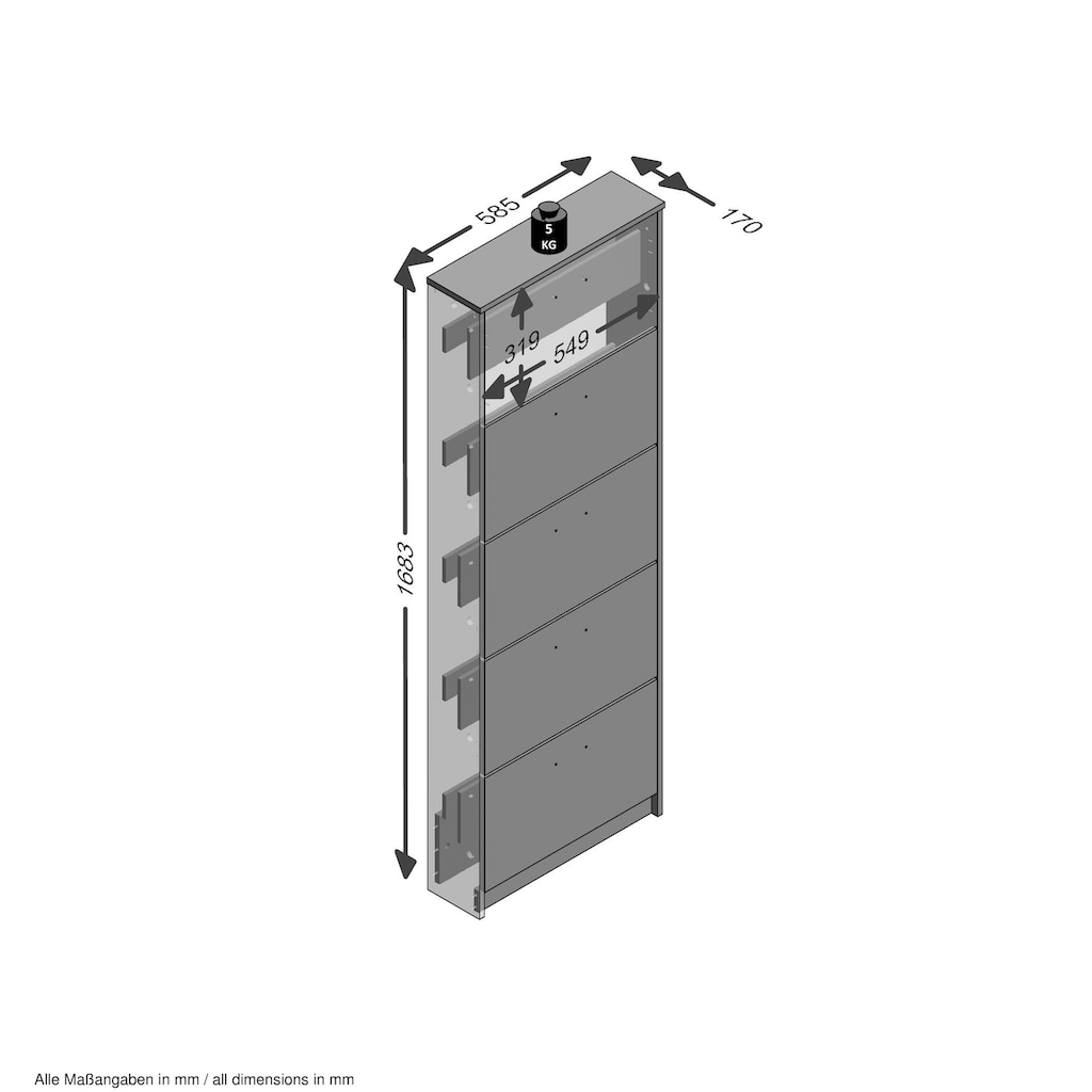 FMD Schuhschrank »Step 5«