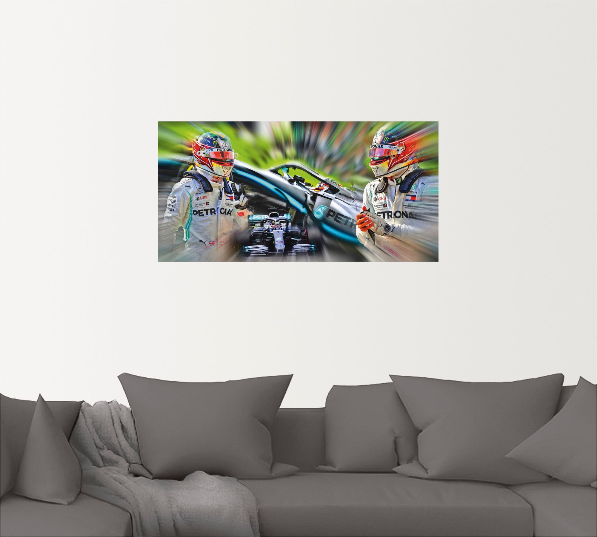 Artland Wandbild »Lewis Hamilton - erfolgreich«, kaufen auf Poster Bilder und Größen Rechnung als Berufen, versch. von Alubild, schnell oder (1 Leinwandbild, Wandaufkleber in St.)
