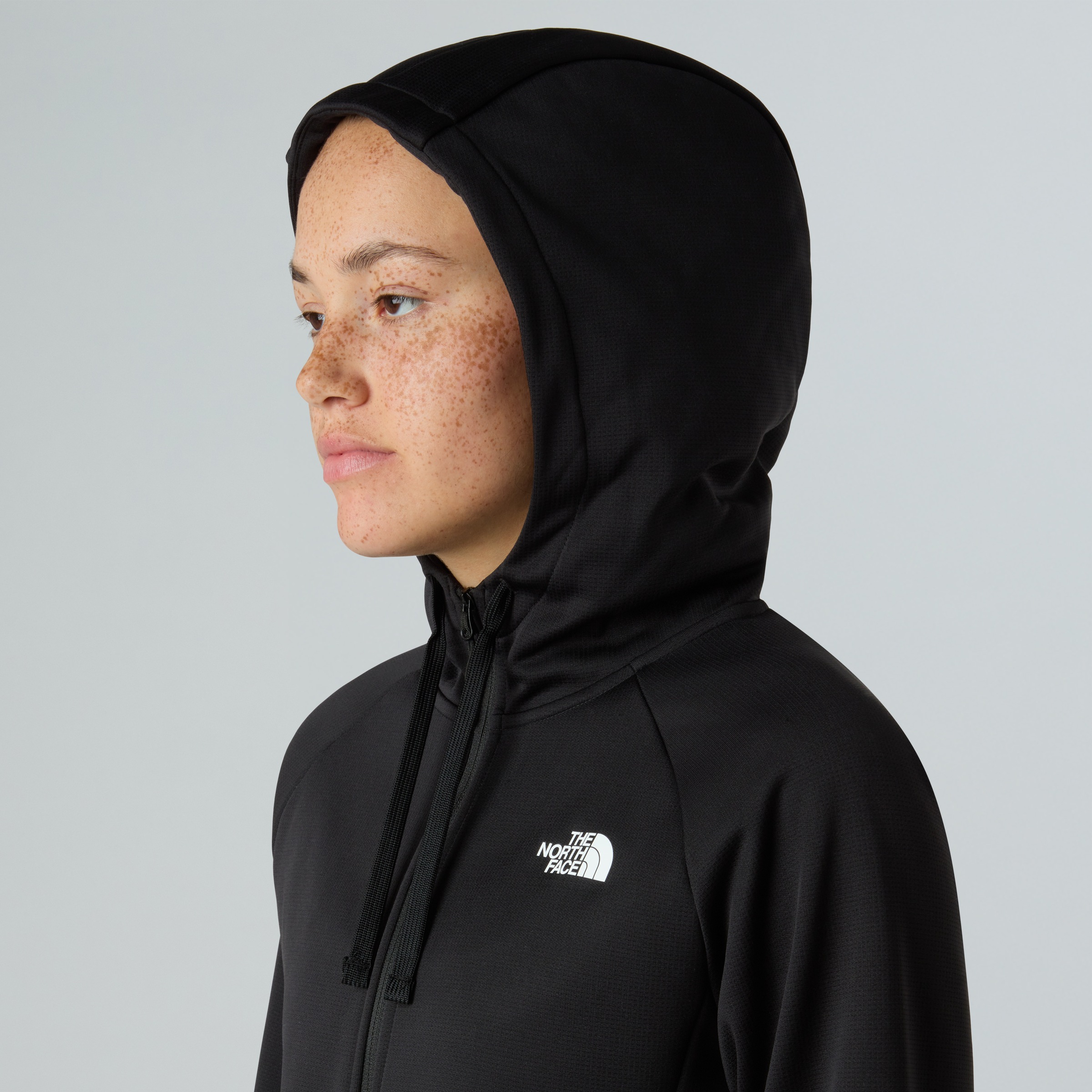 The North Face Fleecejacke »W REAXION 2.0 HOODED FULL ZIP JACKET«, (1 St.), mit Kapuze