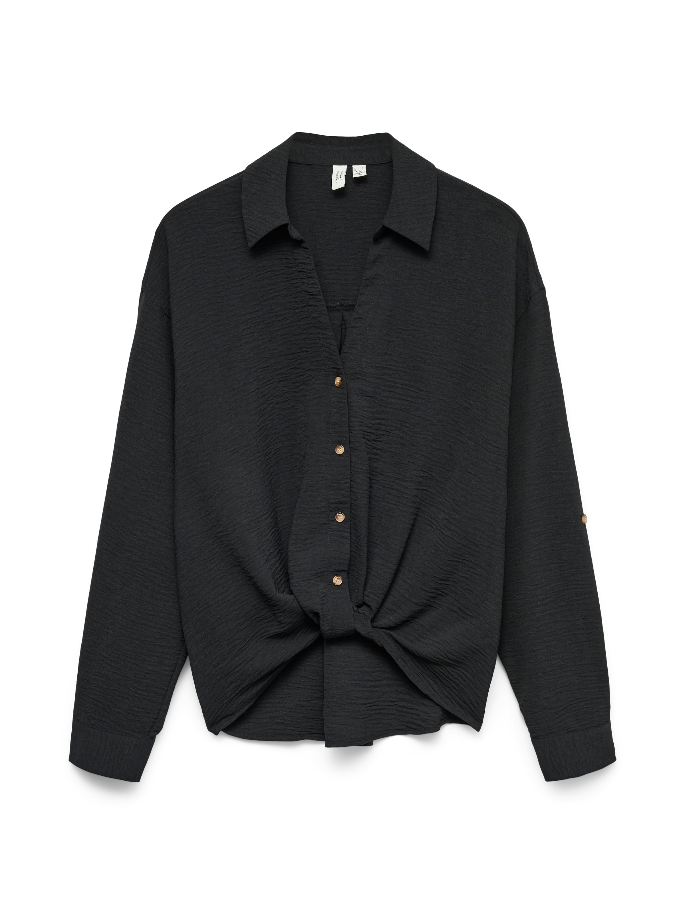 Vero Moda Hemdbluse »VMIZZY LS DETAIL SHIRT WVN BTQ GA« mit geknoteter Front