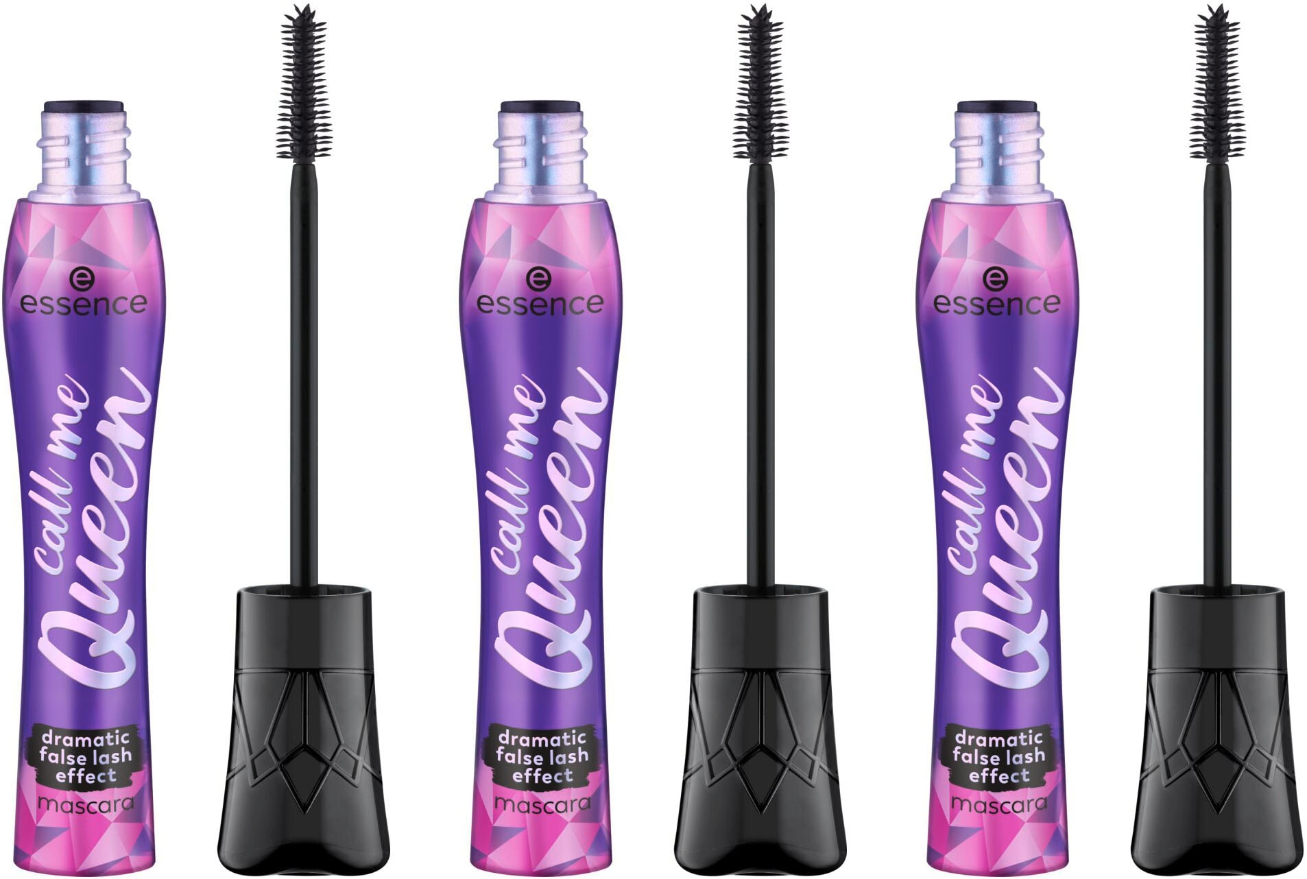 Mascara »call me Queen dramatic false lash effect mascara waterproof«, (Set, 3 tlg.)